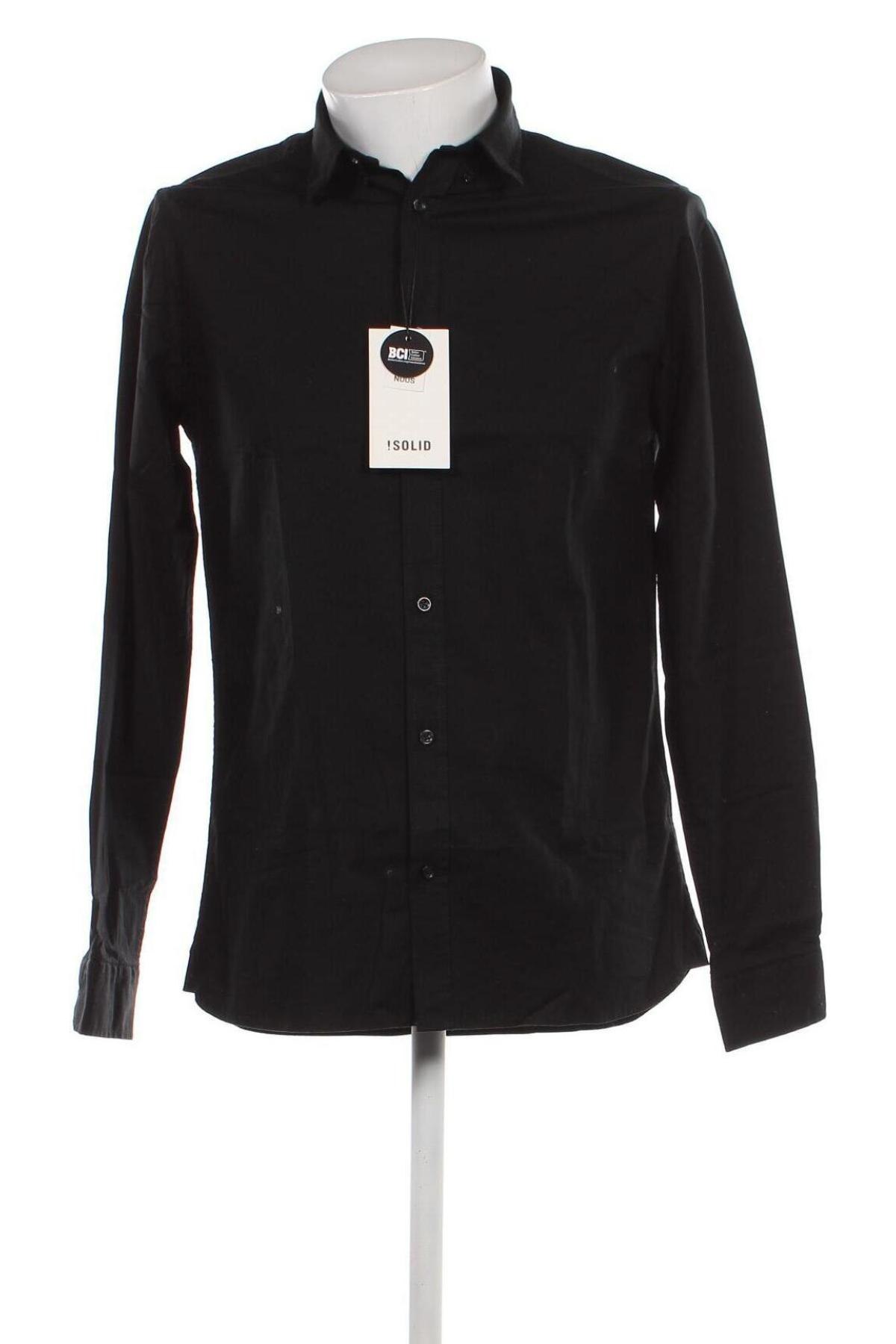 Ανδρικό πουκάμισο ! Solid, Μέγεθος M, Χρώμα Μαύρο, Τιμή 8,54 €