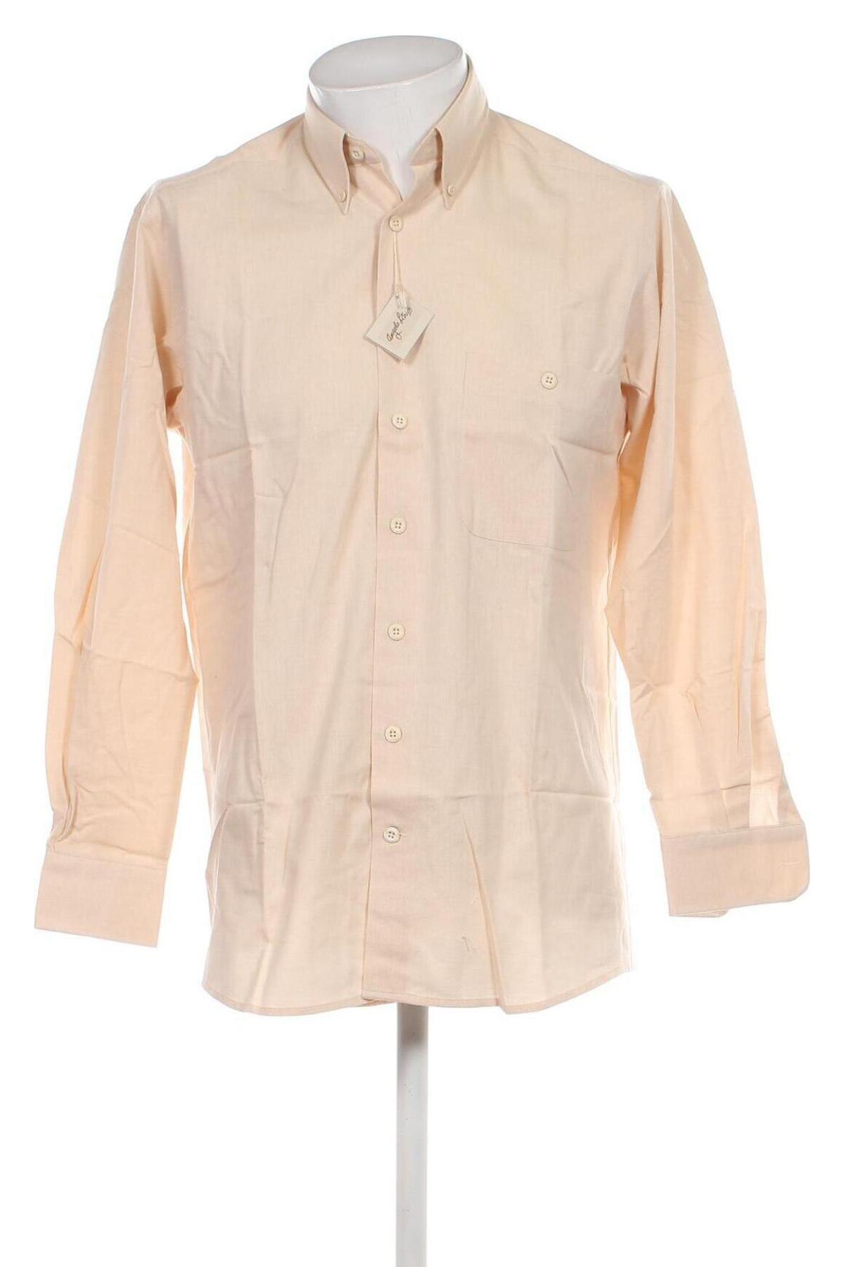 Herrenhemd Angelo Litrico, Größe S, Farbe Beige, Preis € 5,19