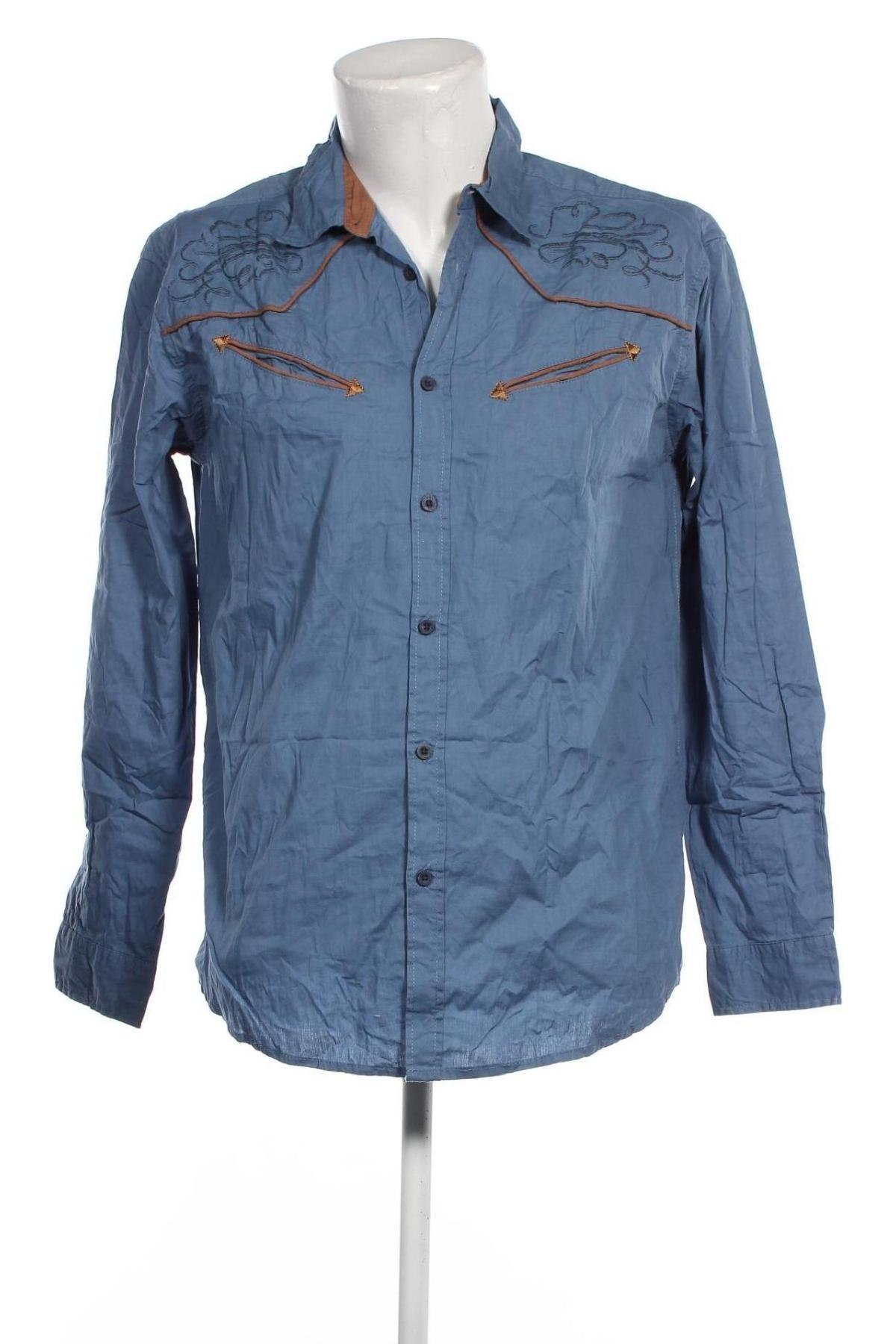 Ανδρικό πουκάμισο Atlas For Men, Μέγεθος XL, Χρώμα Μπλέ, Τιμή 7,89 €