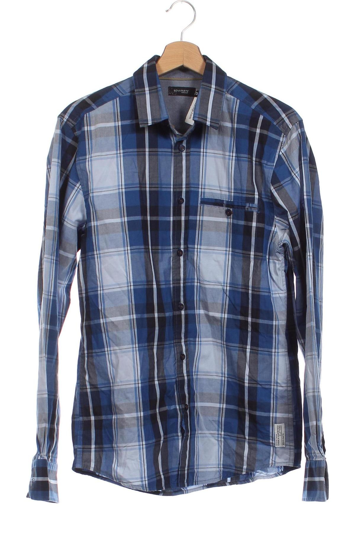 Ανδρικό πουκάμισο Bon'a Parte, Μέγεθος M, Χρώμα Μπλέ, Τιμή 14,85 €