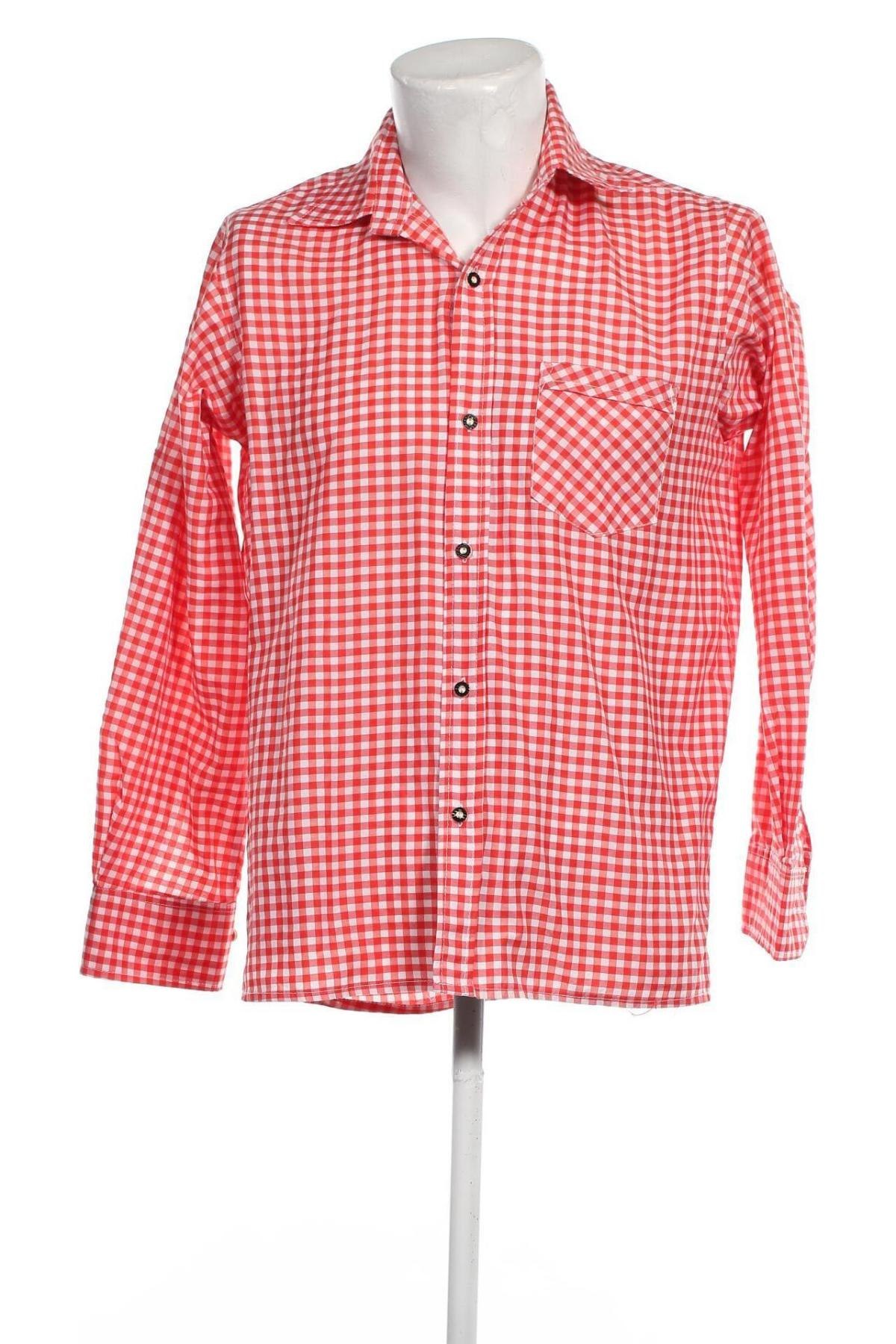 Herrenhemd Bongossi Trade, Größe M, Farbe Rot, Preis 3,51 €