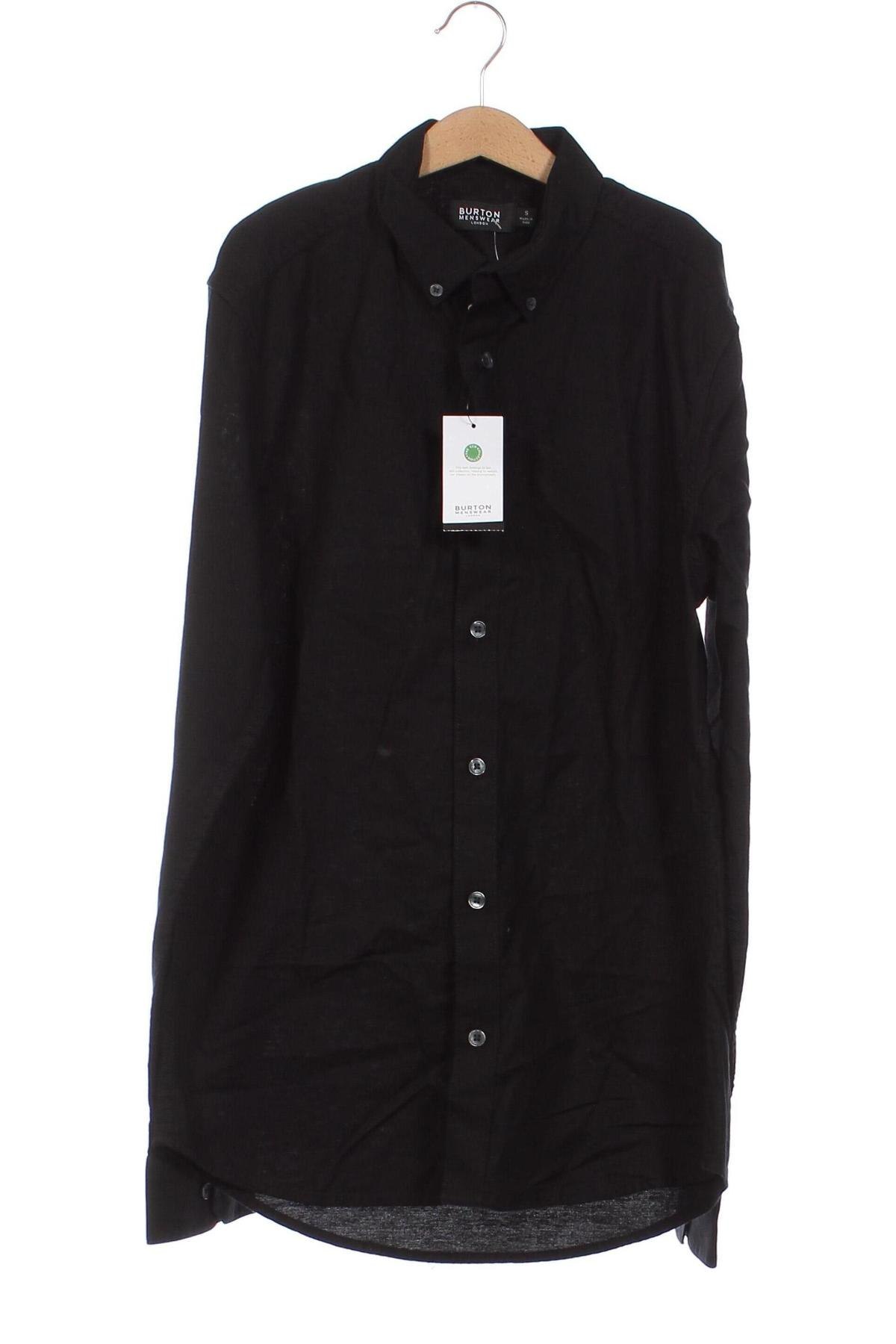 Ανδρικό πουκάμισο Burton of London, Μέγεθος S, Χρώμα Μαύρο, Τιμή 8,54 €