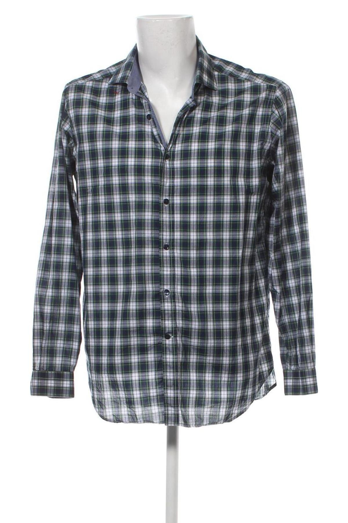 Ανδρικό πουκάμισο Caliban, Μέγεθος L, Χρώμα Πολύχρωμο, Τιμή 8,19 €
