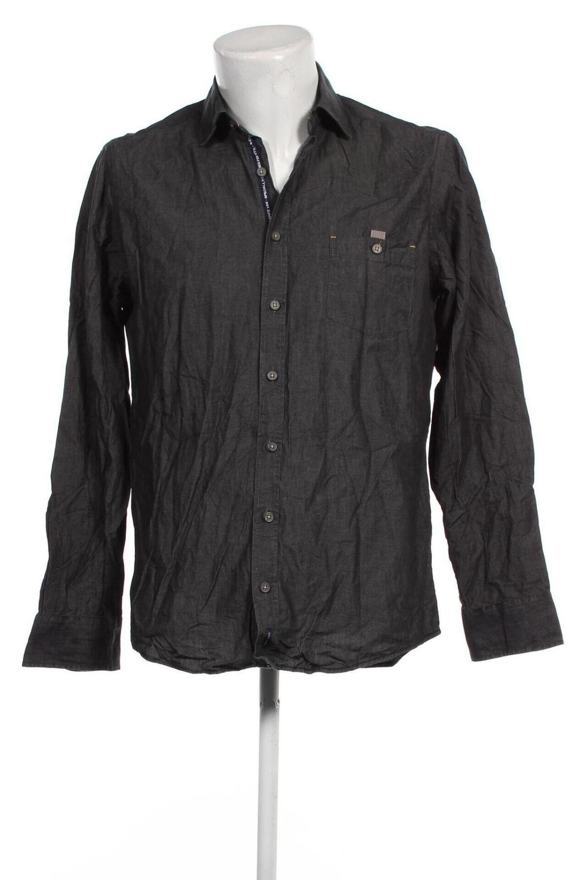 Ανδρικό πουκάμισο Casa Moda, Μέγεθος M, Χρώμα Γκρί, Τιμή 19,54 €