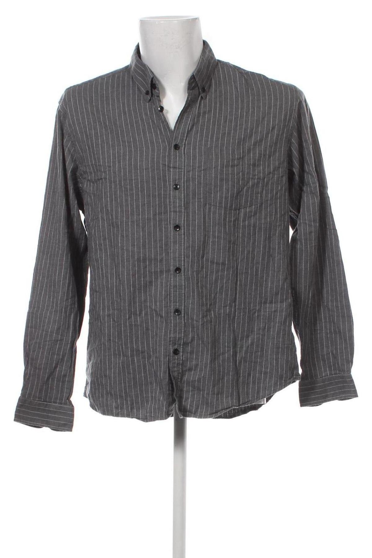 Мъжка риза Dressmann, Размер XL, Цвят Сив, Цена 6,24 лв.