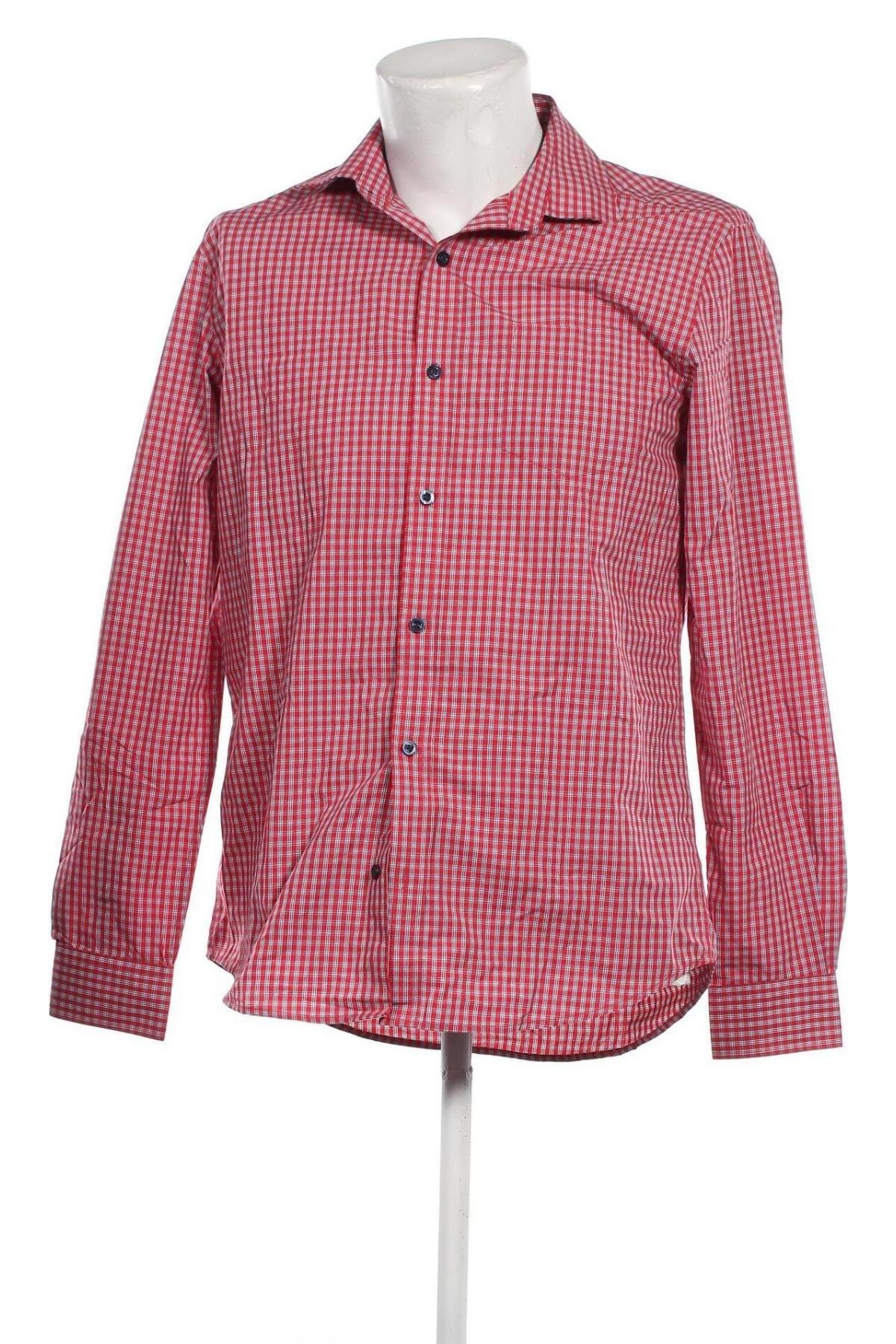 Мъжка риза Dressmann, Размер M, Цвят Червен, Цена 4,80 лв.
