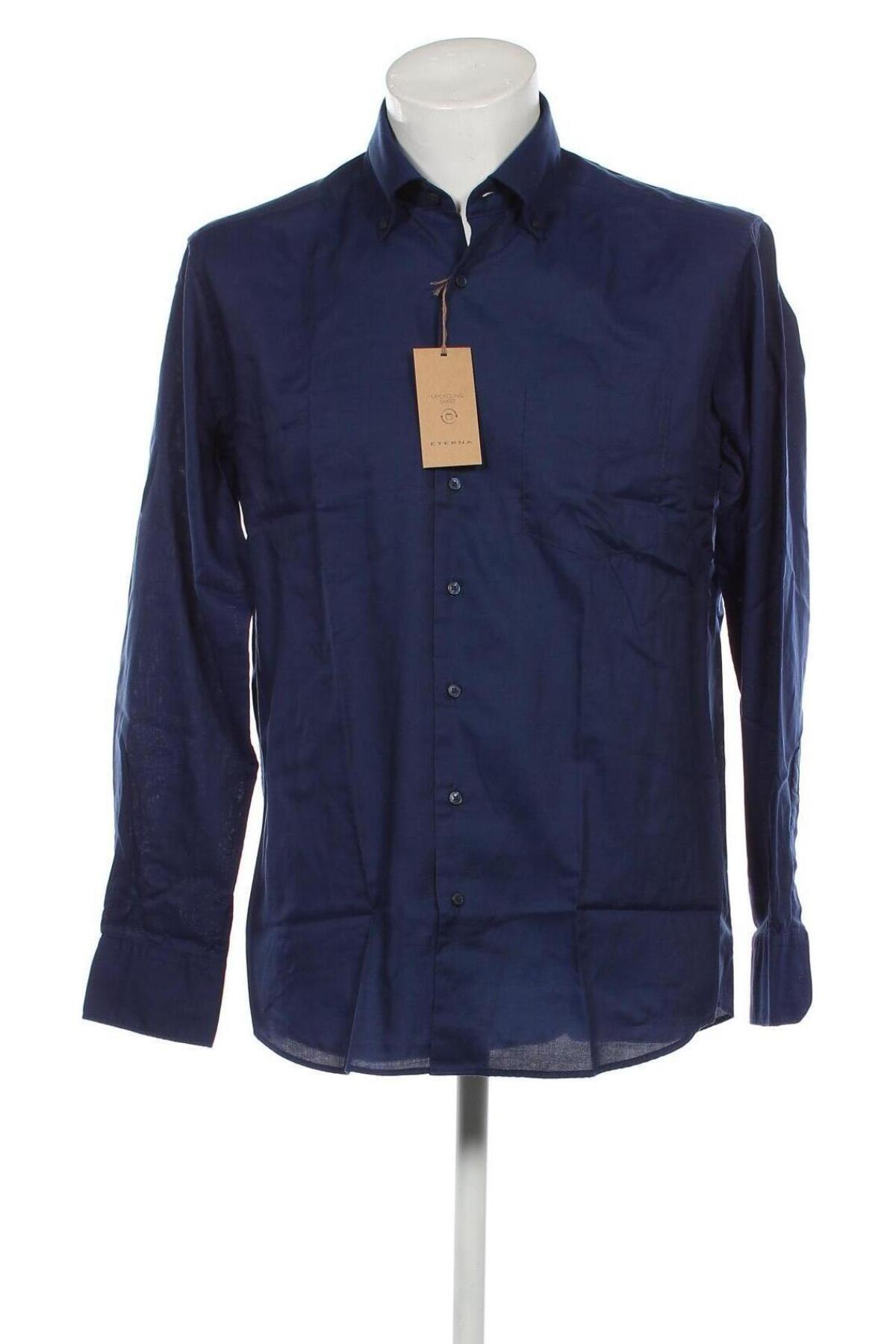 Ανδρικό πουκάμισο Eterna, Μέγεθος L, Χρώμα Μπλέ, Τιμή 41,01 €