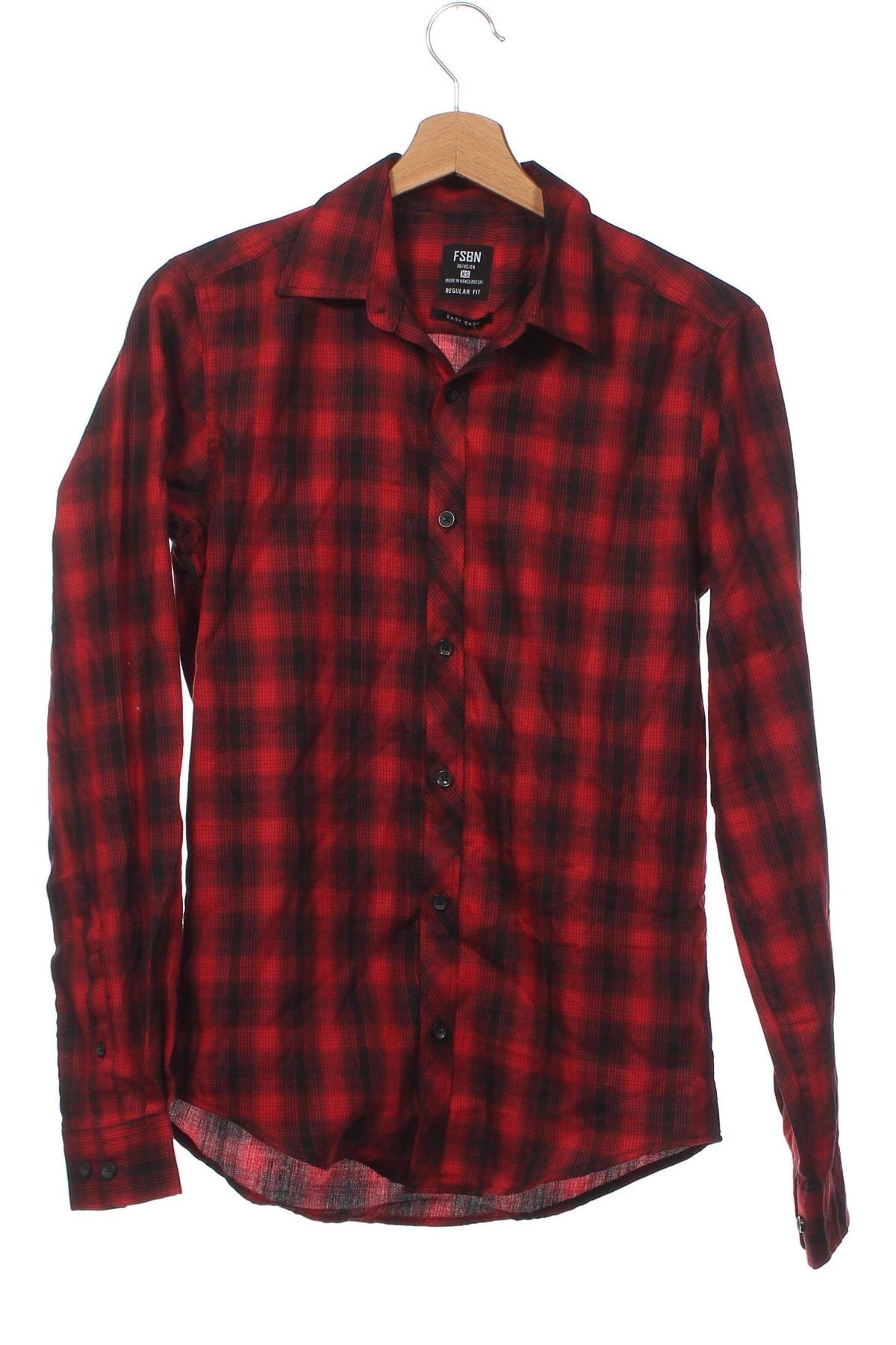 Ανδρικό πουκάμισο FSBN, Μέγεθος XS, Χρώμα Κόκκινο, Τιμή 2,69 €