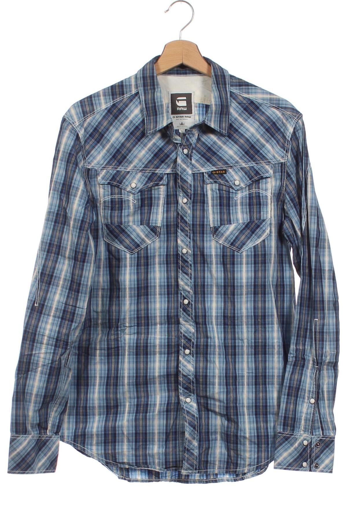 Ανδρικό πουκάμισο G-Star Raw, Μέγεθος L, Χρώμα Μπλέ, Τιμή 22,38 €