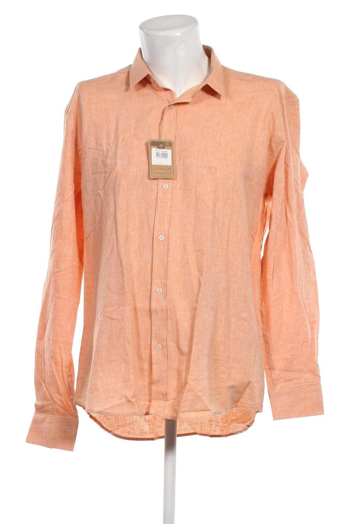 Pánská košile  Hopenlife, Velikost XXL, Barva Oranžová, Cena  424,00 Kč