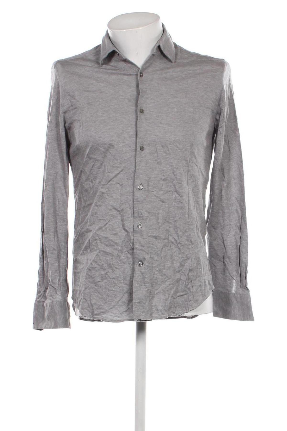 Herrenhemd Massimo Dutti, Größe M, Farbe Grau, Preis € 16,28
