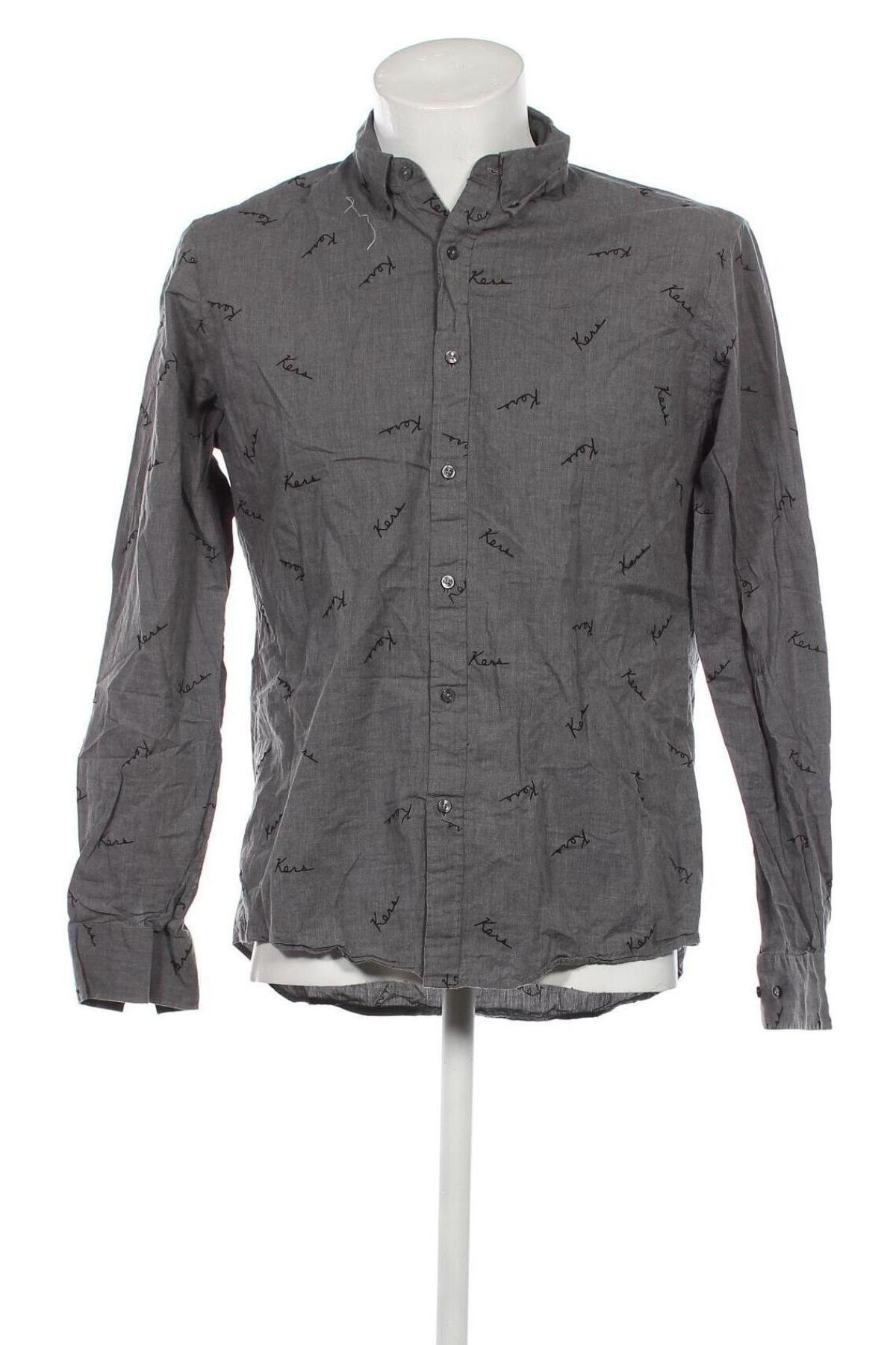 Мъжка риза Michael Kors, Размер L, Цвят Сив, Цена 83,00 лв.