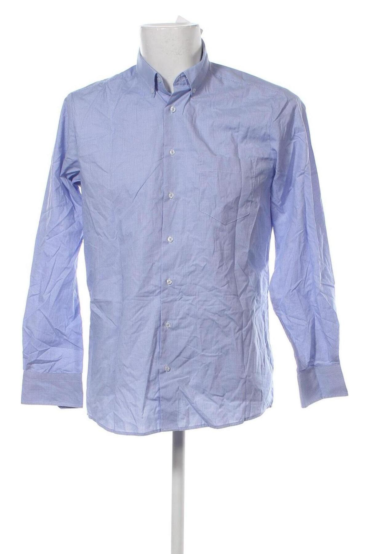Ανδρικό πουκάμισο Nobel League, Μέγεθος M, Χρώμα Μπλέ, Τιμή 8,97 €