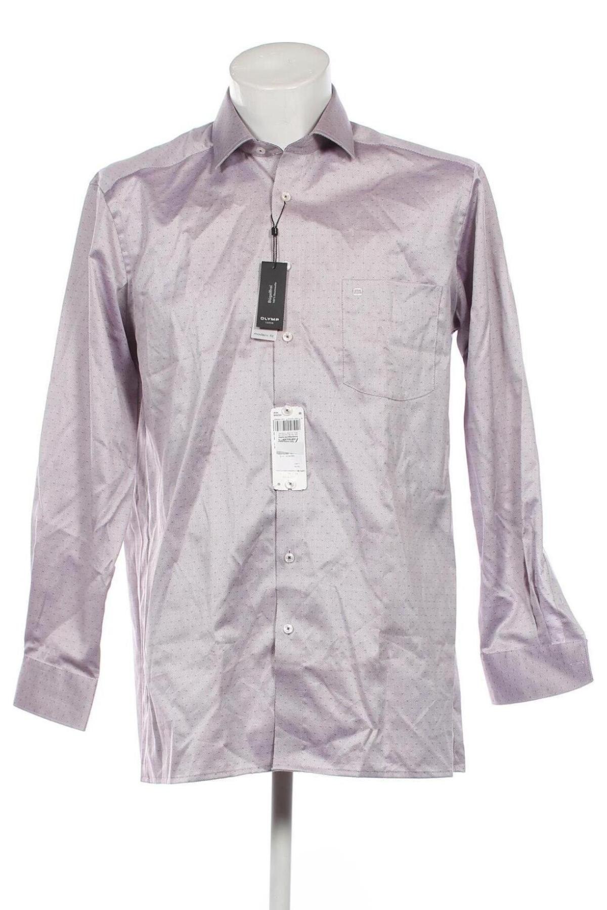 Ανδρικό πουκάμισο Olymp, Μέγεθος XL, Χρώμα Βιολετί, Τιμή 50,66 €