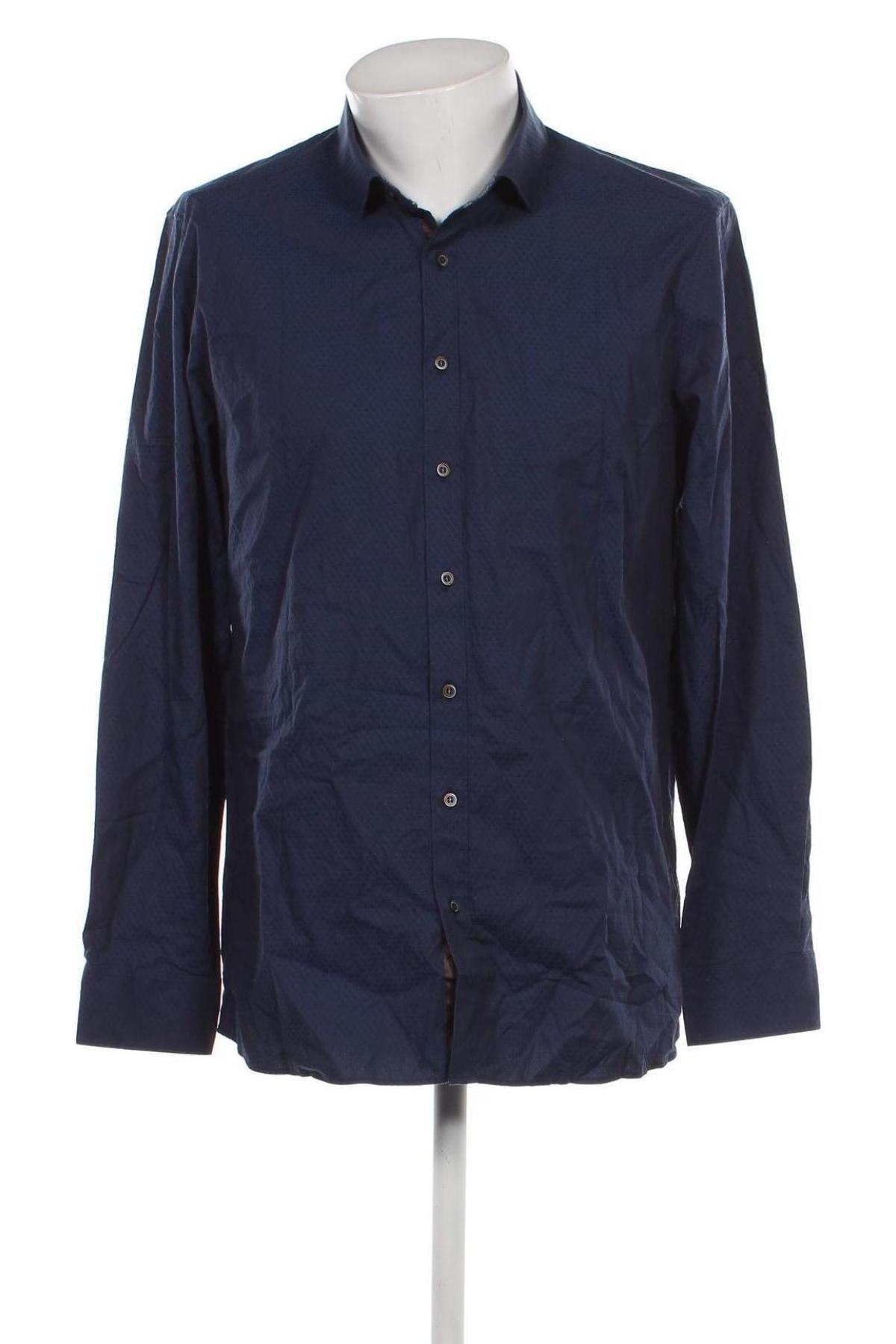 Ανδρικό πουκάμισο Olymp, Μέγεθος XL, Χρώμα Μπλέ, Τιμή 24,12 €