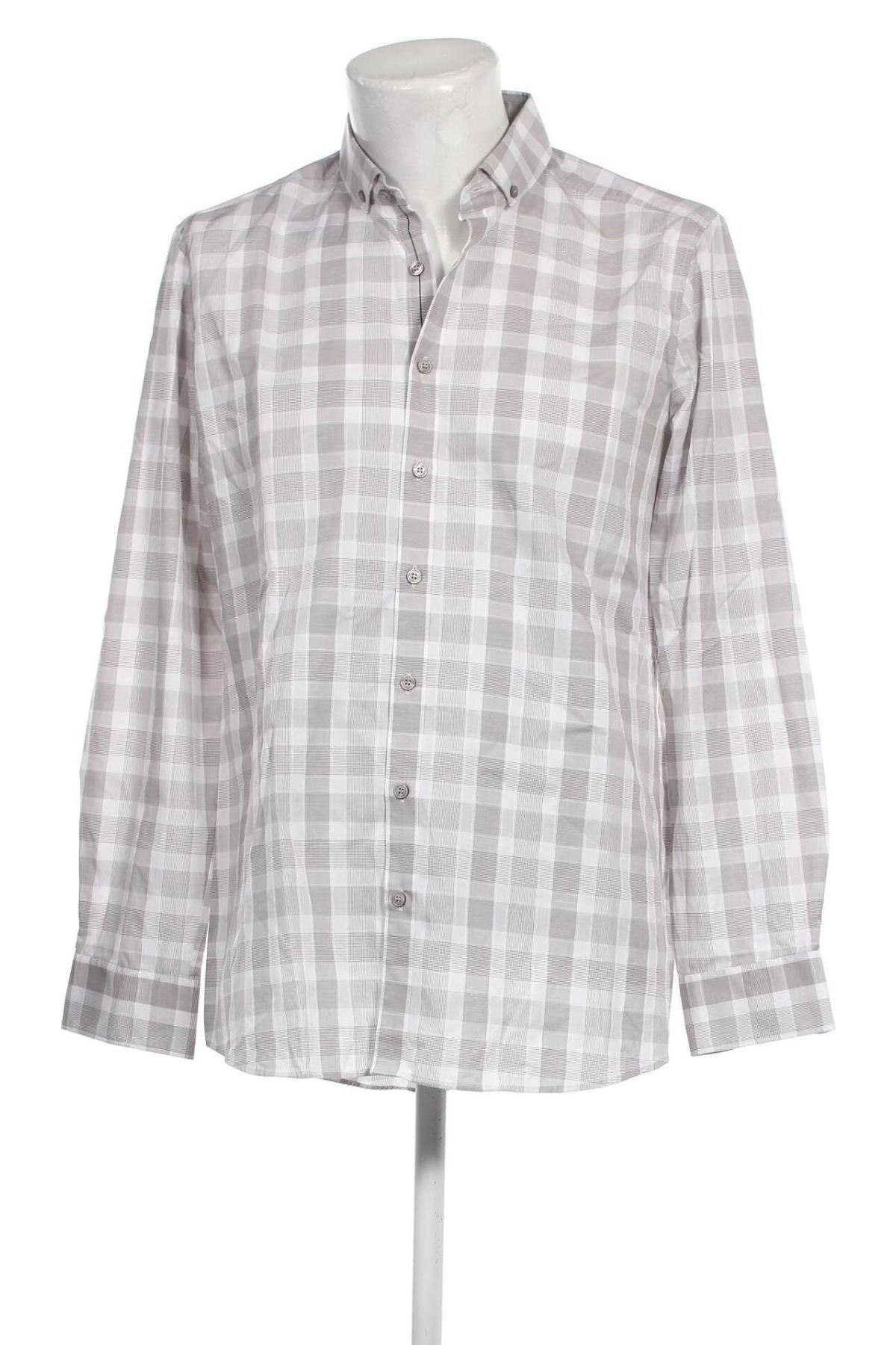 Ανδρικό πουκάμισο Olymp, Μέγεθος XL, Χρώμα Γκρί, Τιμή 17,13 €