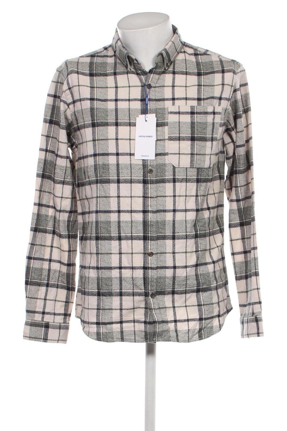 Ανδρικό πουκάμισο Originals By Jack & Jones, Μέγεθος L, Χρώμα Πολύχρωμο, Τιμή 14,37 €