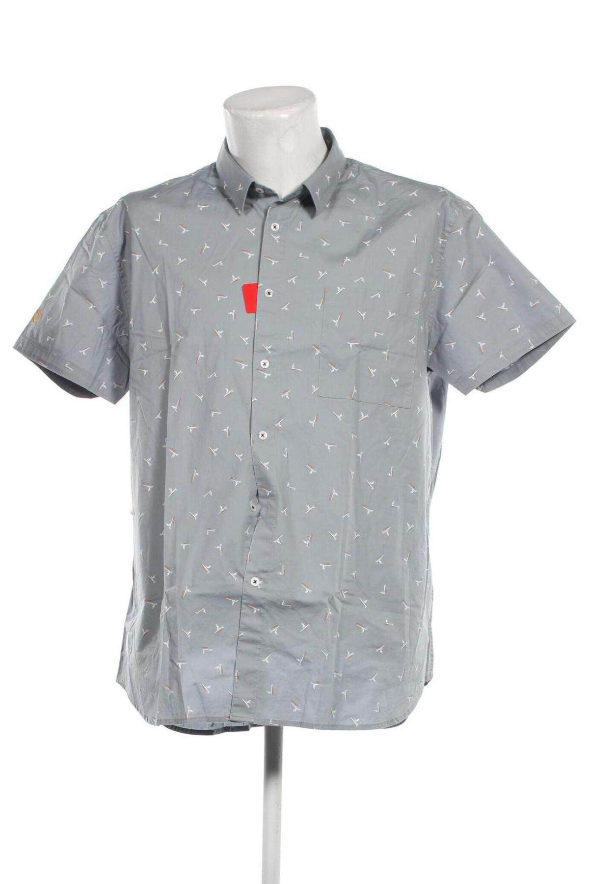 Ανδρικό πουκάμισο Oxbow, Μέγεθος 3XL, Χρώμα Γκρί, Τιμή 37,11 €