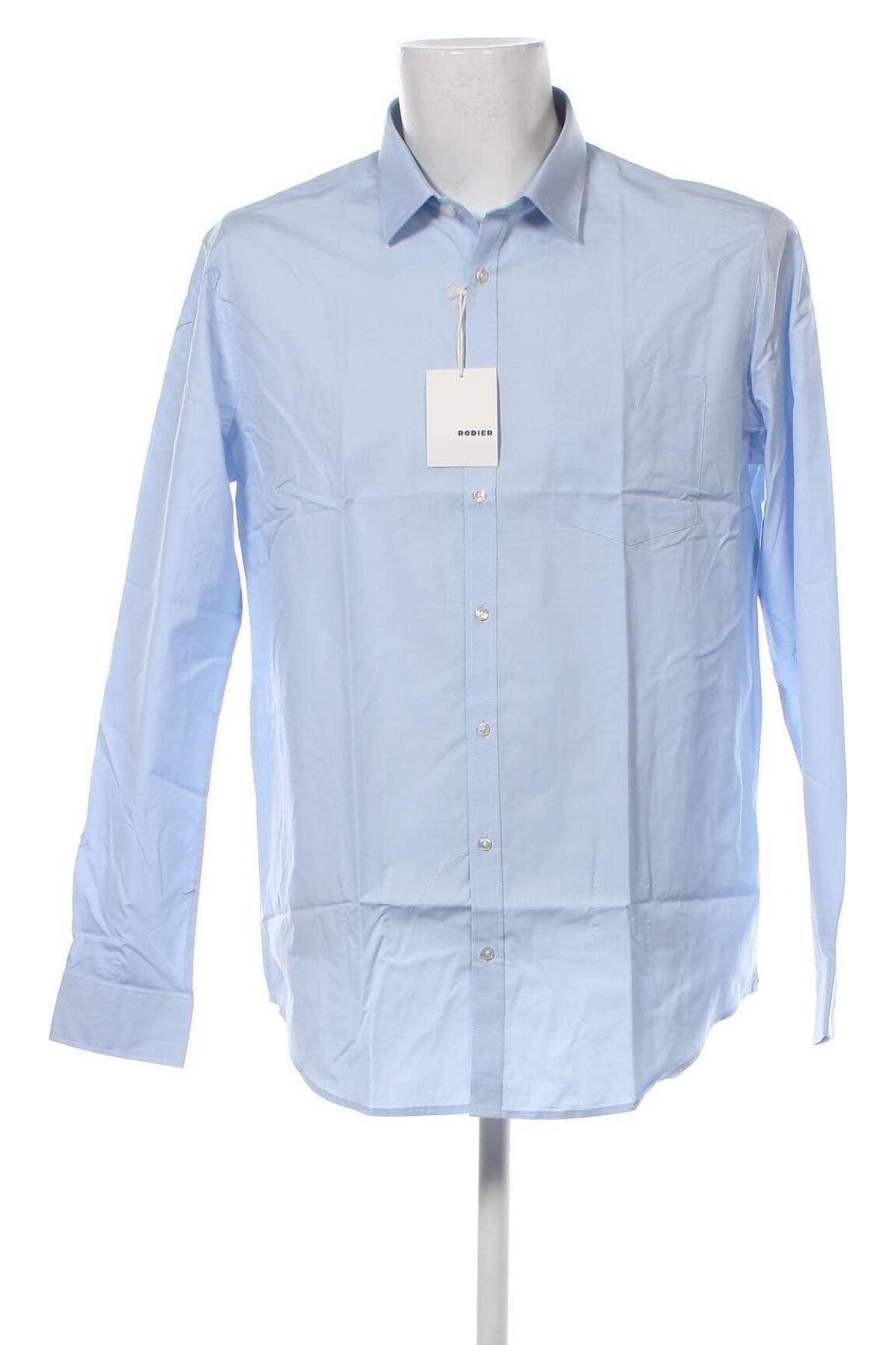 Мъжка риза Rodier, Размер XL, Цвят Син, Цена 112,50 лв.