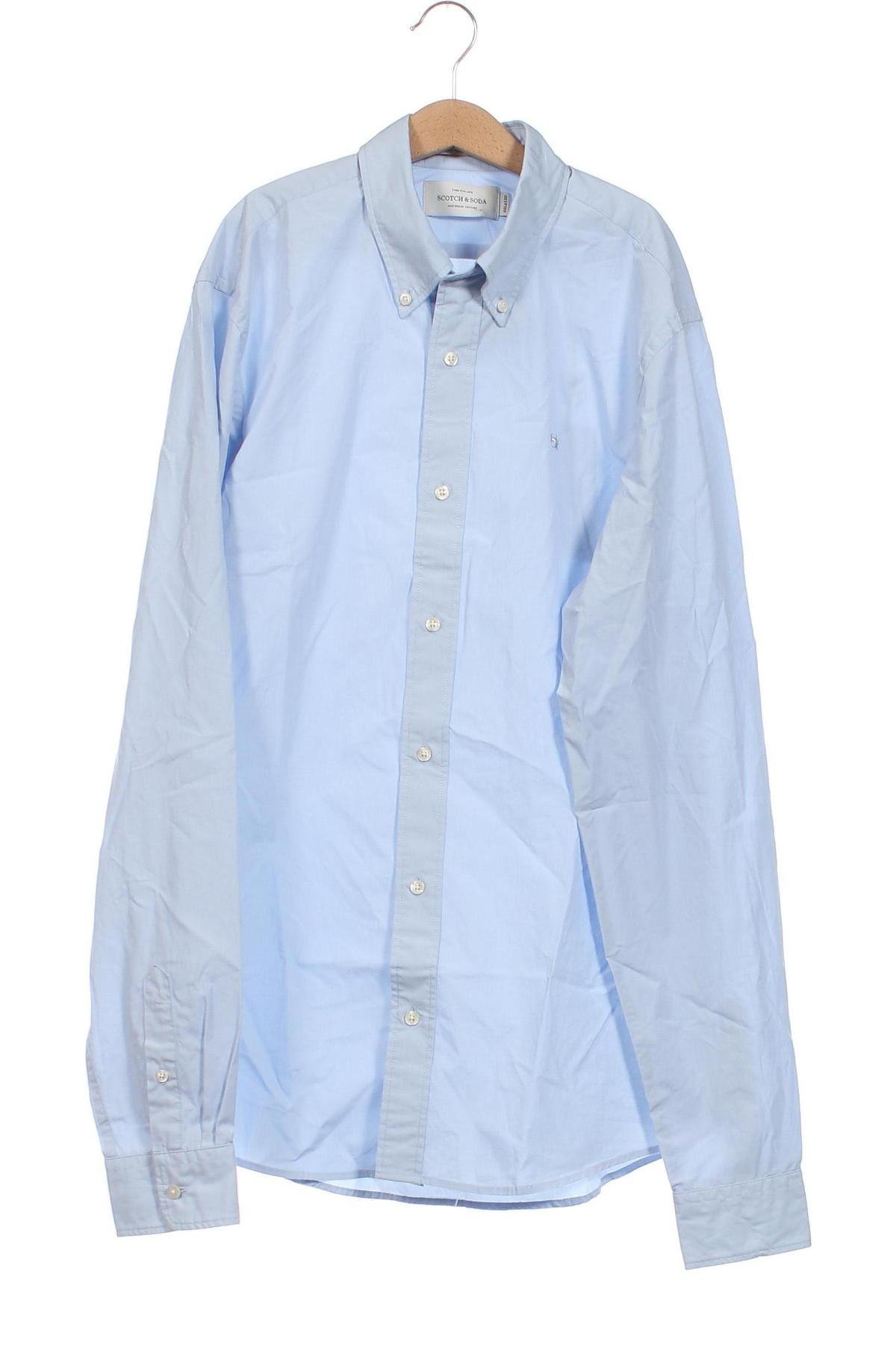 Ανδρικό πουκάμισο Scotch & Soda, Μέγεθος S, Χρώμα Μπλέ, Τιμή 77,32 €