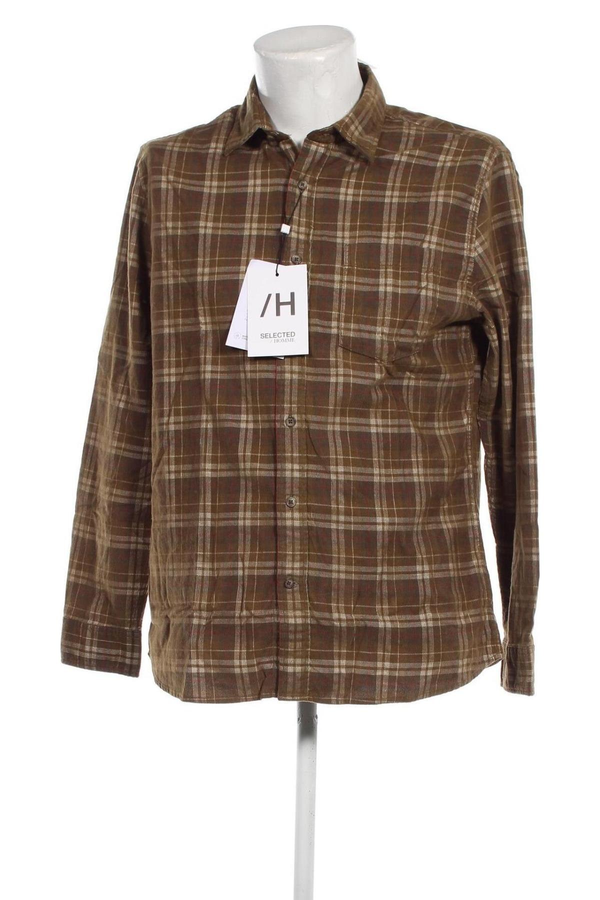 Herrenhemd Selected Homme, Größe M, Farbe Grün, Preis 6,76 €