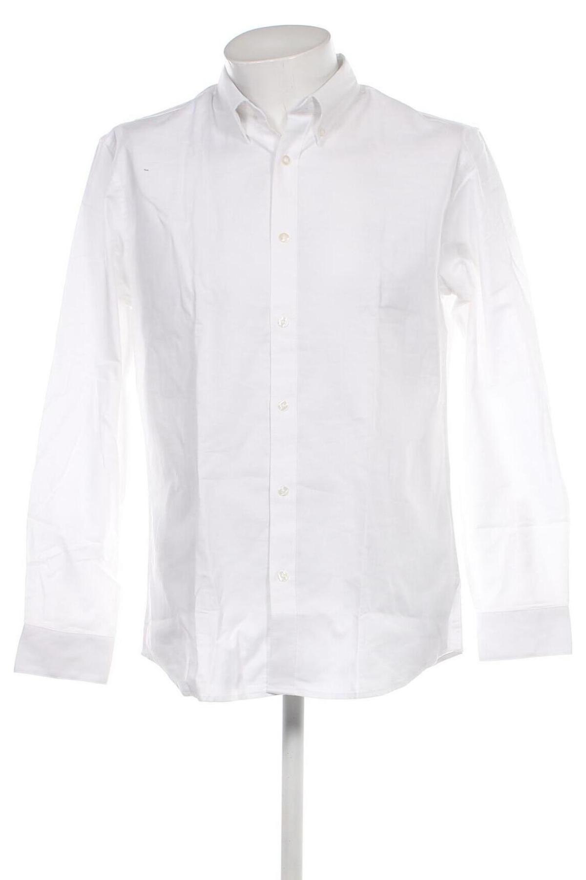 Мъжка риза Selected Homme, Размер L, Цвят Бял, Цена 49,20 лв.