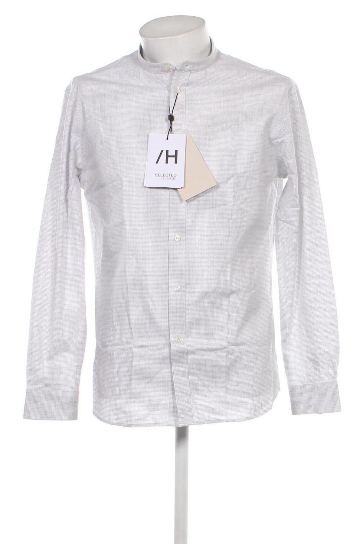 Ανδρικό πουκάμισο Selected Homme, Μέγεθος M, Χρώμα Γκρί, Τιμή 42,27 €