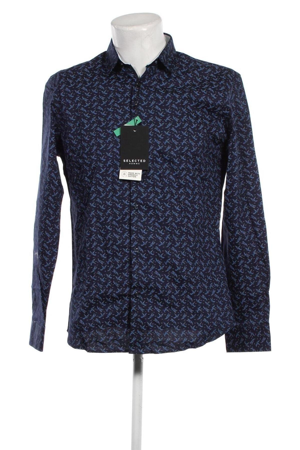 Herrenhemd Selected Homme, Größe L, Farbe Blau, Preis 31,28 €