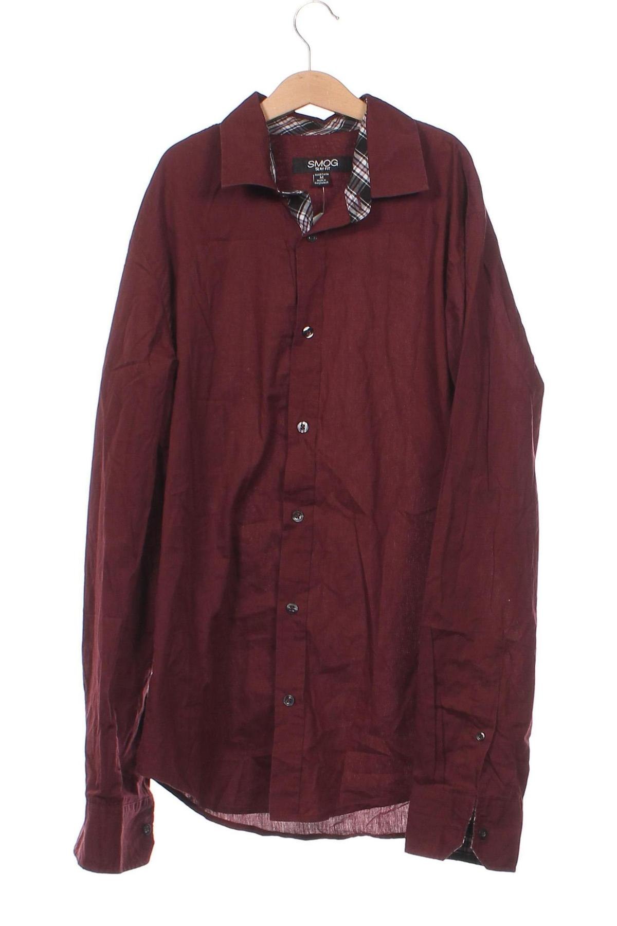 Herrenhemd Smog, Größe M, Farbe Rot, Preis € 3,03