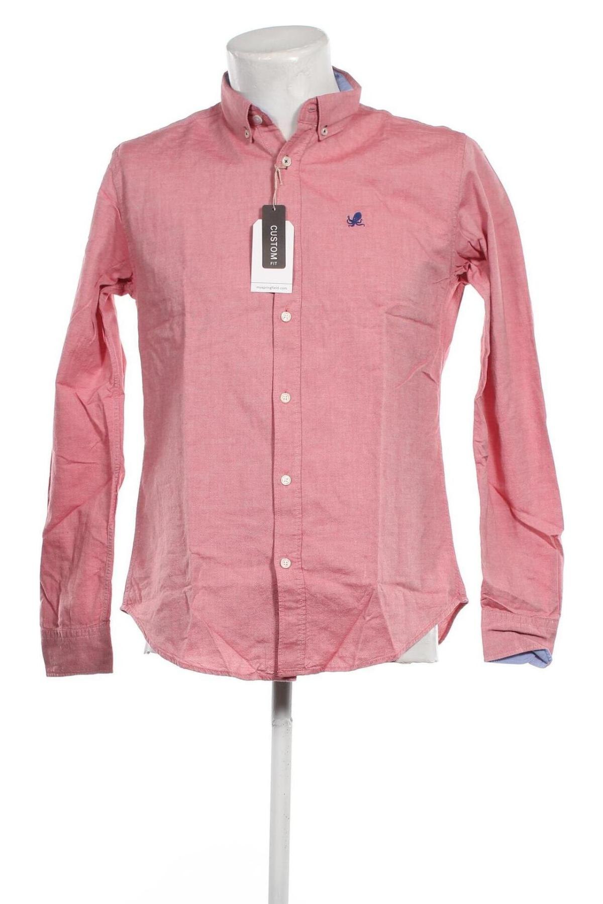 Мъжка риза Springfield, Размер M, Цвят Розов, Цена 68,00 лв.
