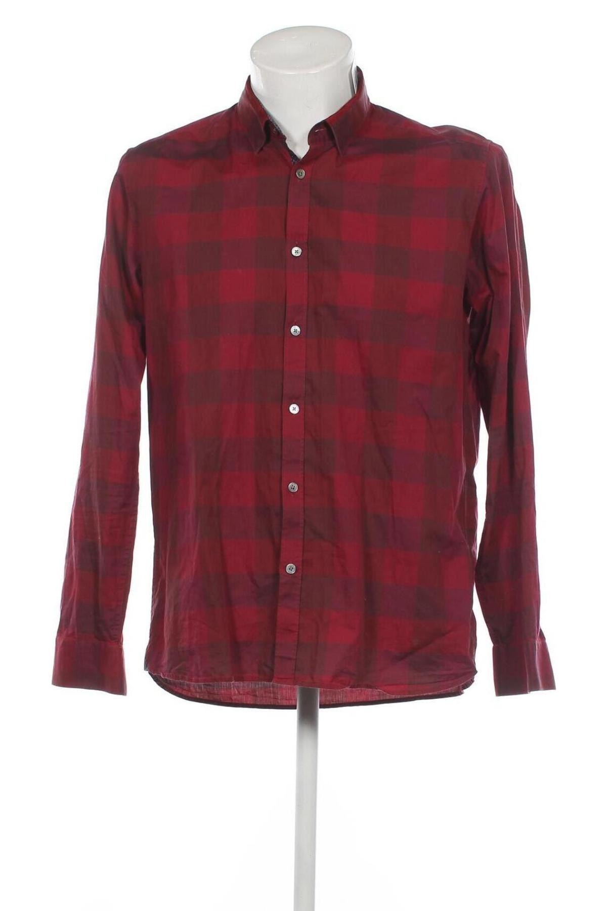 Ανδρικό πουκάμισο Ted Baker, Μέγεθος L, Χρώμα Κόκκινο, Τιμή 52,25 €