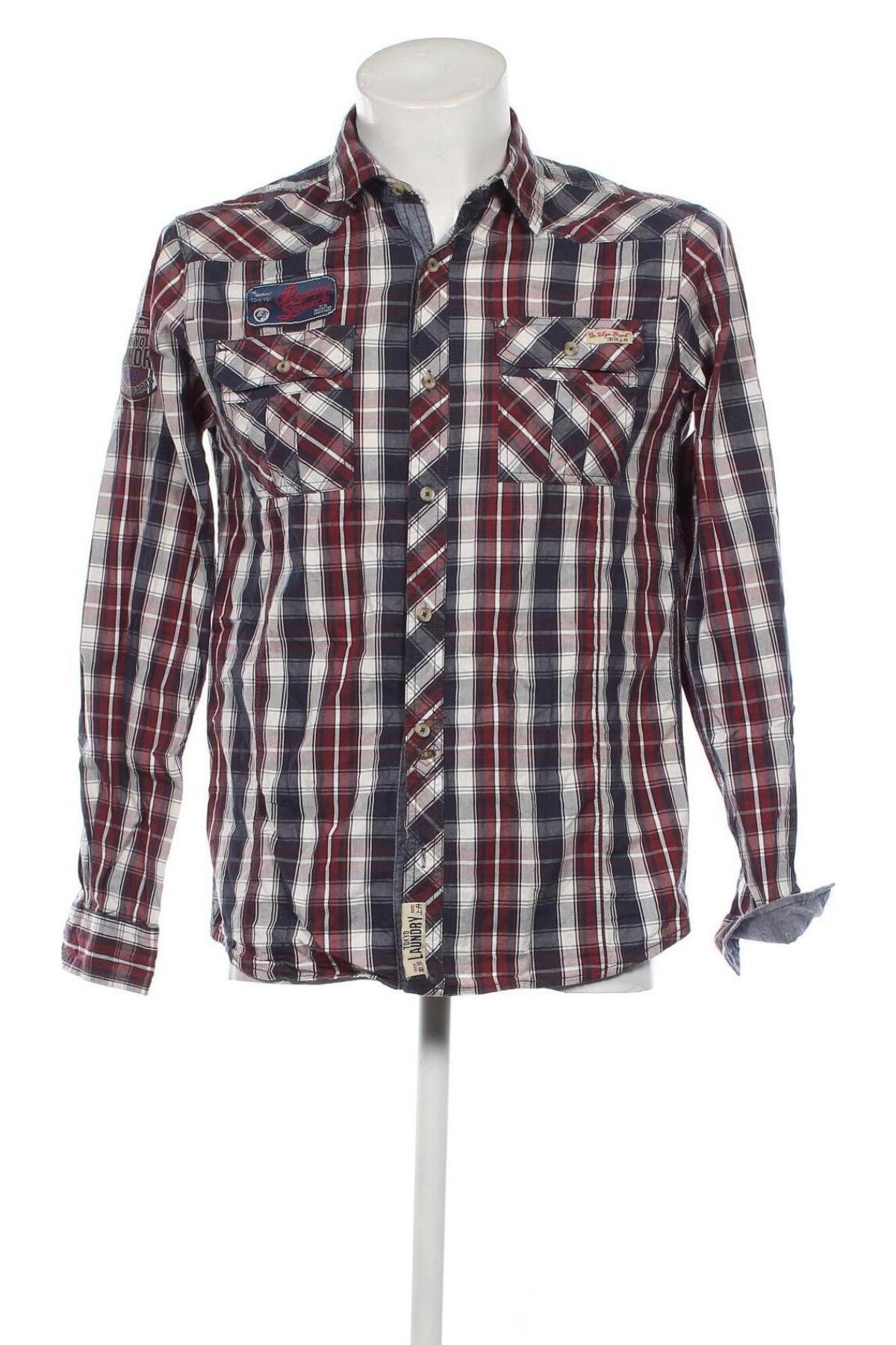 Herrenhemd Tokyo Laundry, Größe M, Farbe Mehrfarbig, Preis € 2,62