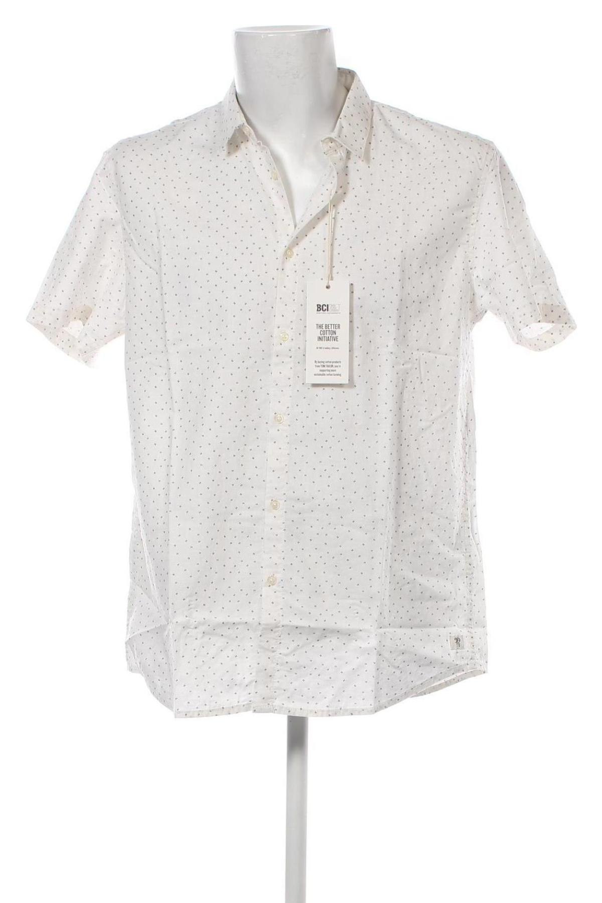 Мъжка риза Tom Tailor, Размер XL, Цвят Бял, Цена 72,00 лв.