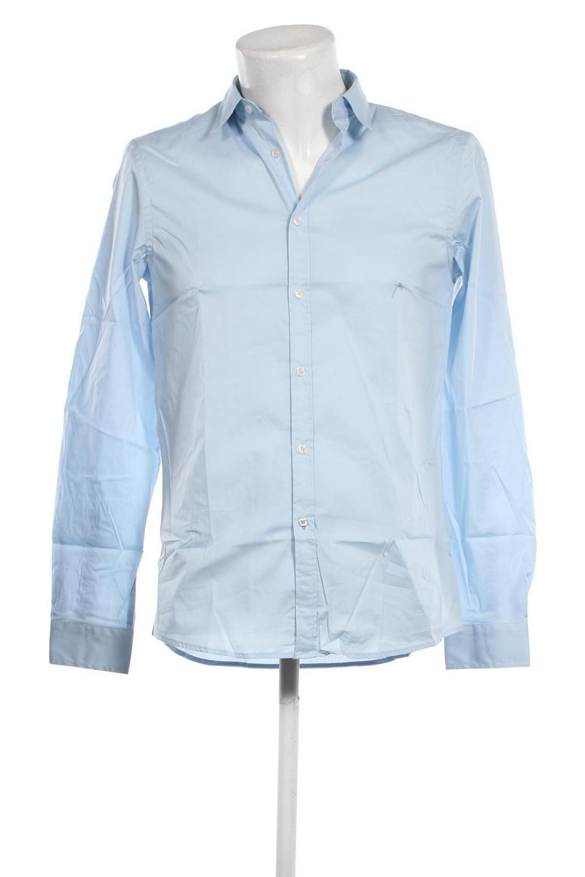 Ανδρικό πουκάμισο United Colors Of Benetton, Μέγεθος M, Χρώμα Μπλέ, Τιμή 37,11 €