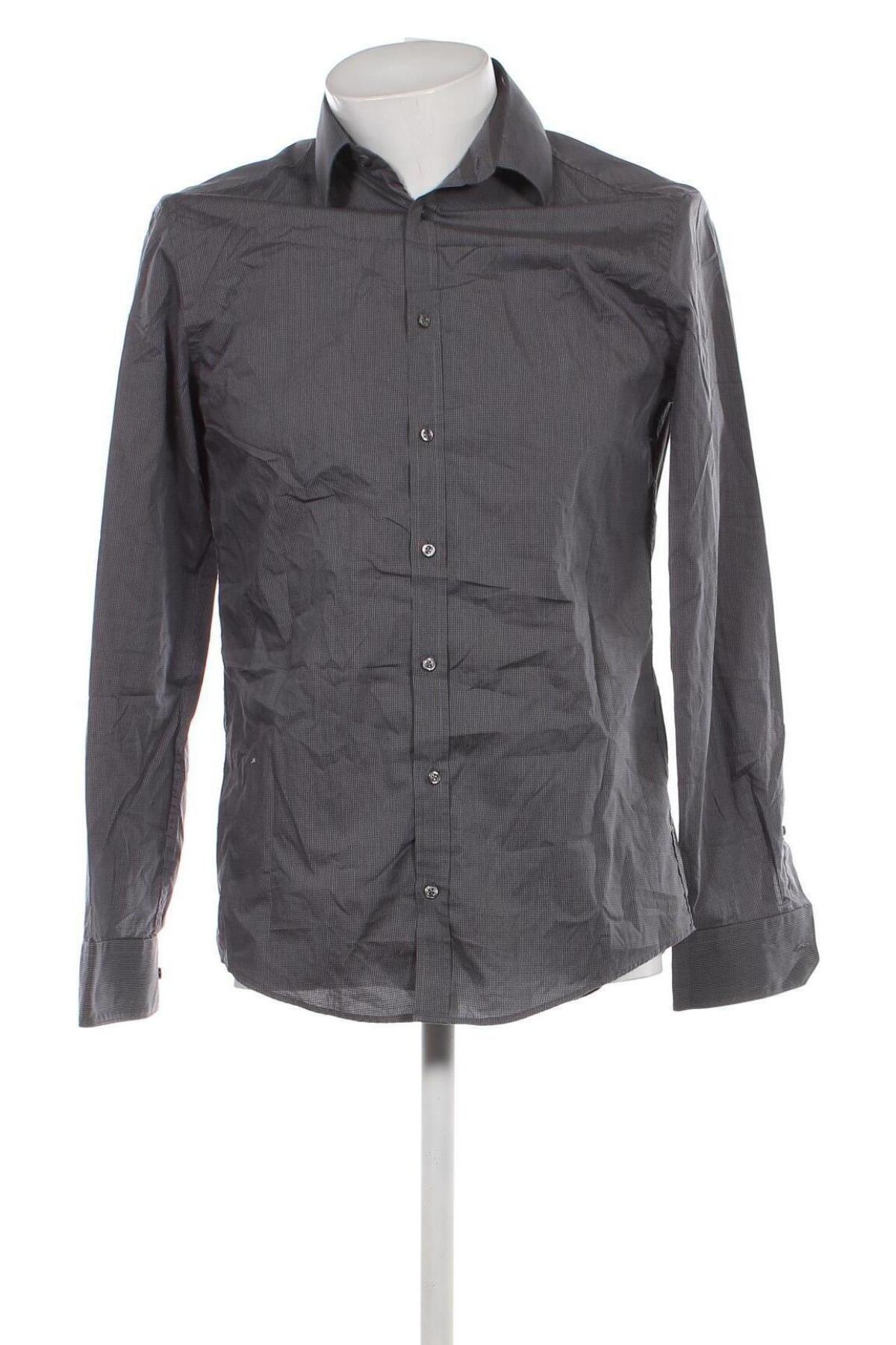 Ανδρικό πουκάμισο Venti, Μέγεθος M, Χρώμα Γκρί, Τιμή 17,94 €