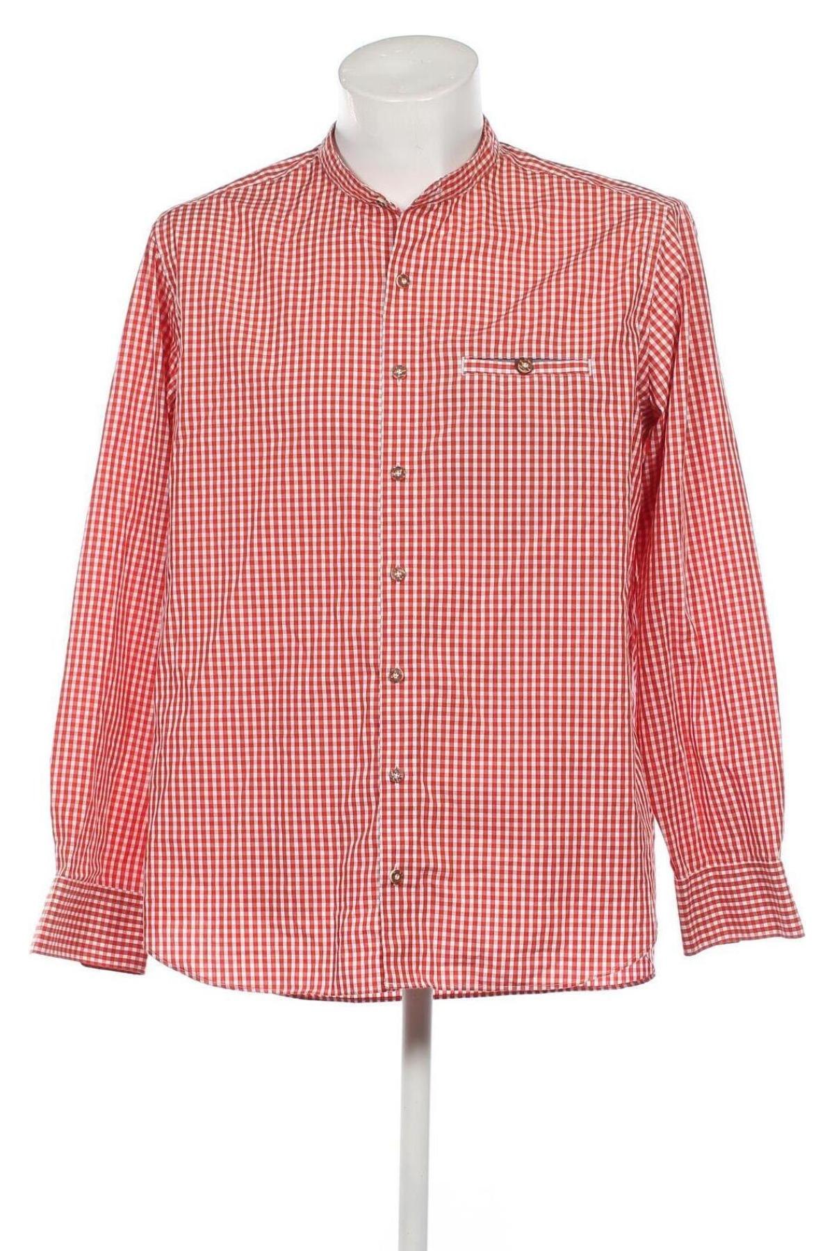Herrenhemd Walbusch, Größe XL, Farbe Rot, Preis 16,28 €