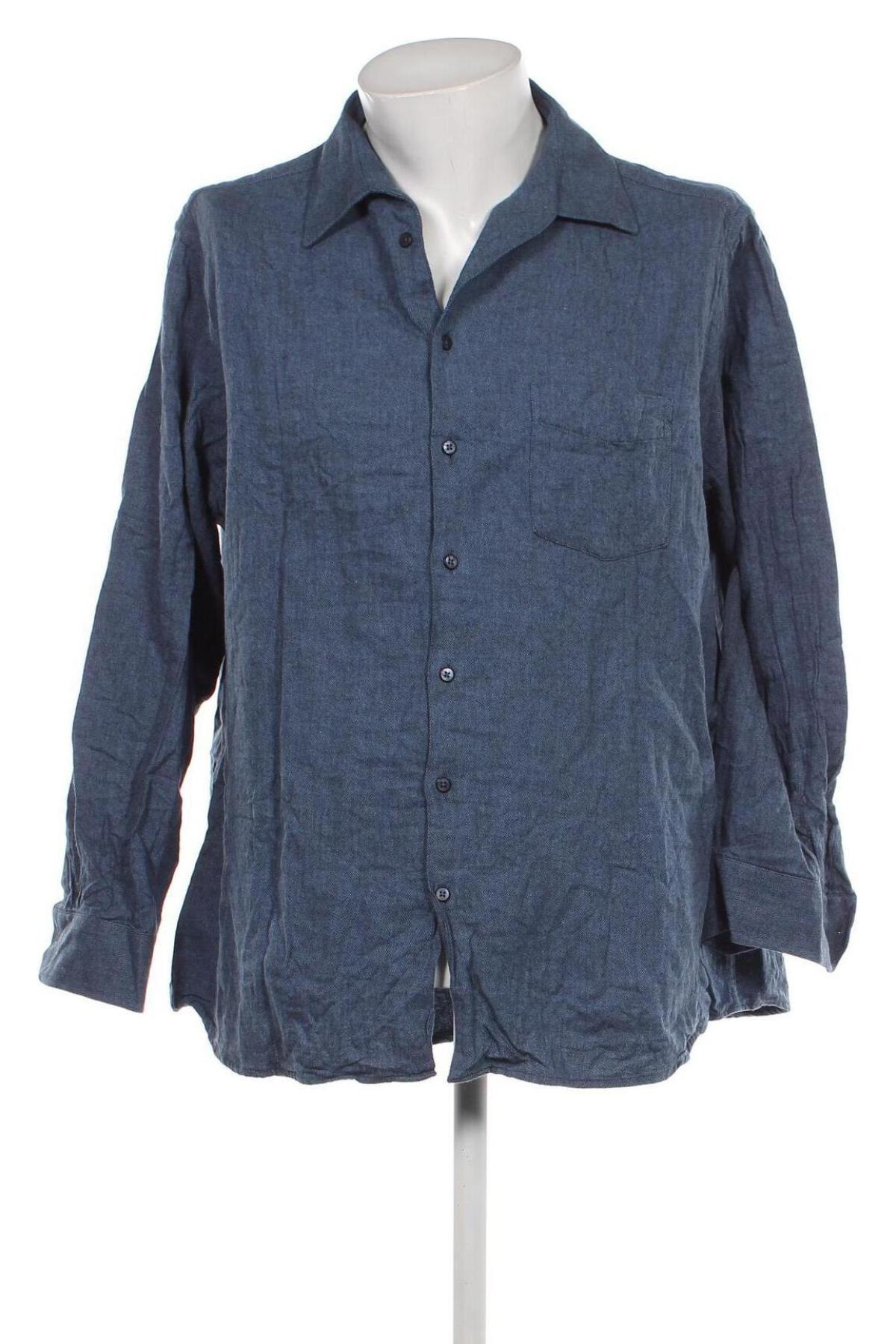 Мъжка риза Walbusch, Размер XL, Цвят Син, Цена 8,19 лв.