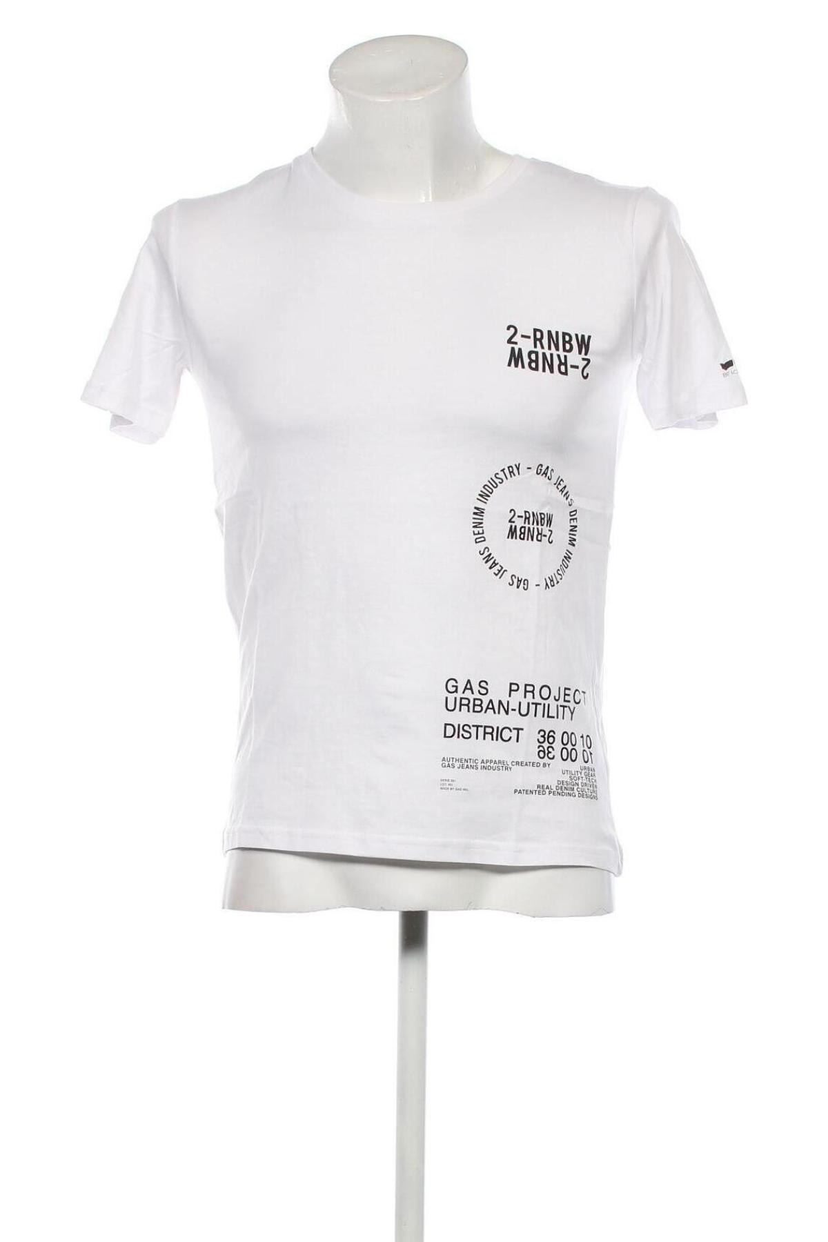 Herren T-Shirt Gas, Größe S, Farbe Weiß, Preis € 26,80