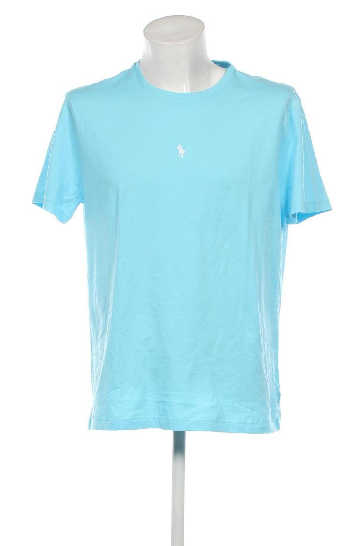 Męski T-shirt Polo By Ralph Lauren, Rozmiar XL, Kolor Niebieski, Cena 362,50 zł