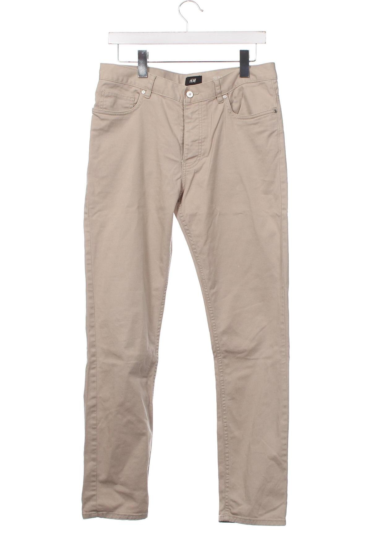 Pánské džíny  H&M, Velikost M, Barva Béžová, Cena  462,00 Kč