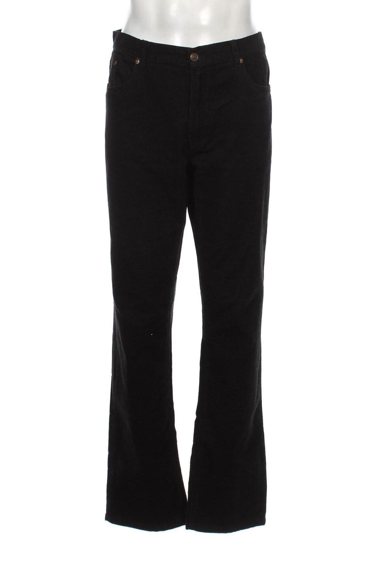 Pantaloni raiați de bărbați Authentic Clothing Company, Mărime L, Culoare Negru, Preț 26,71 Lei