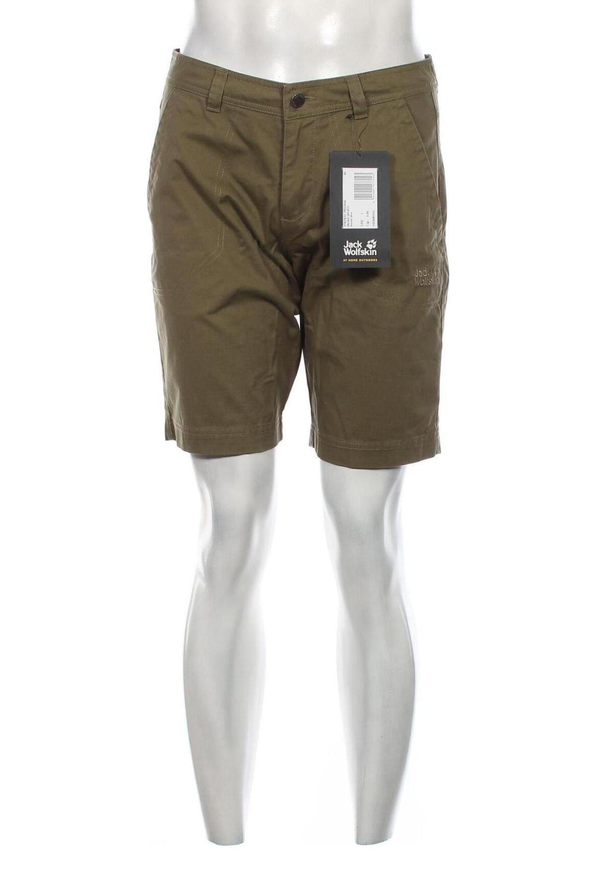 Мъжки къс панталон Jack Wolfskin, Размер M, Цвят Зелен, Цена 50,46 лв.