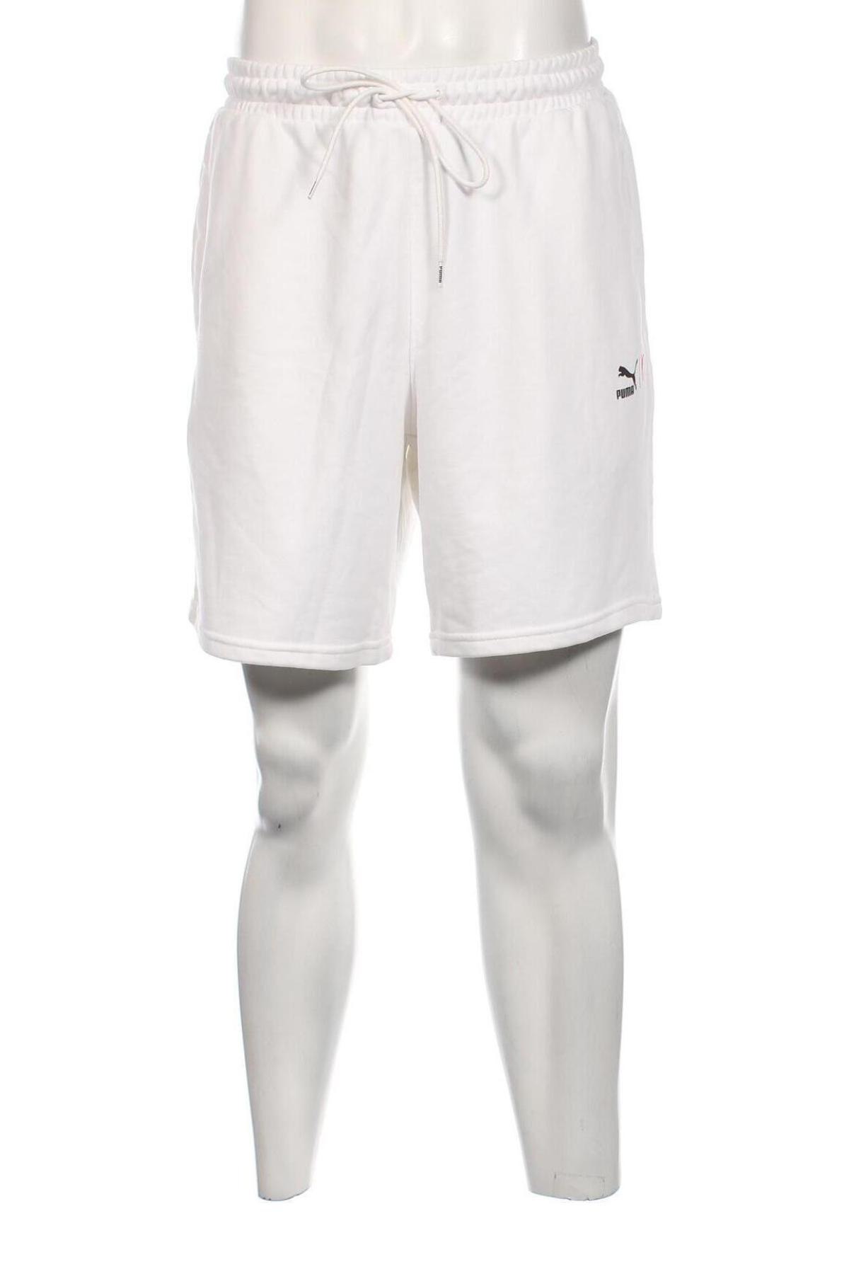 Мъжки къс панталон PUMA, Размер XL, Цвят Бял, Цена 57,42 лв.