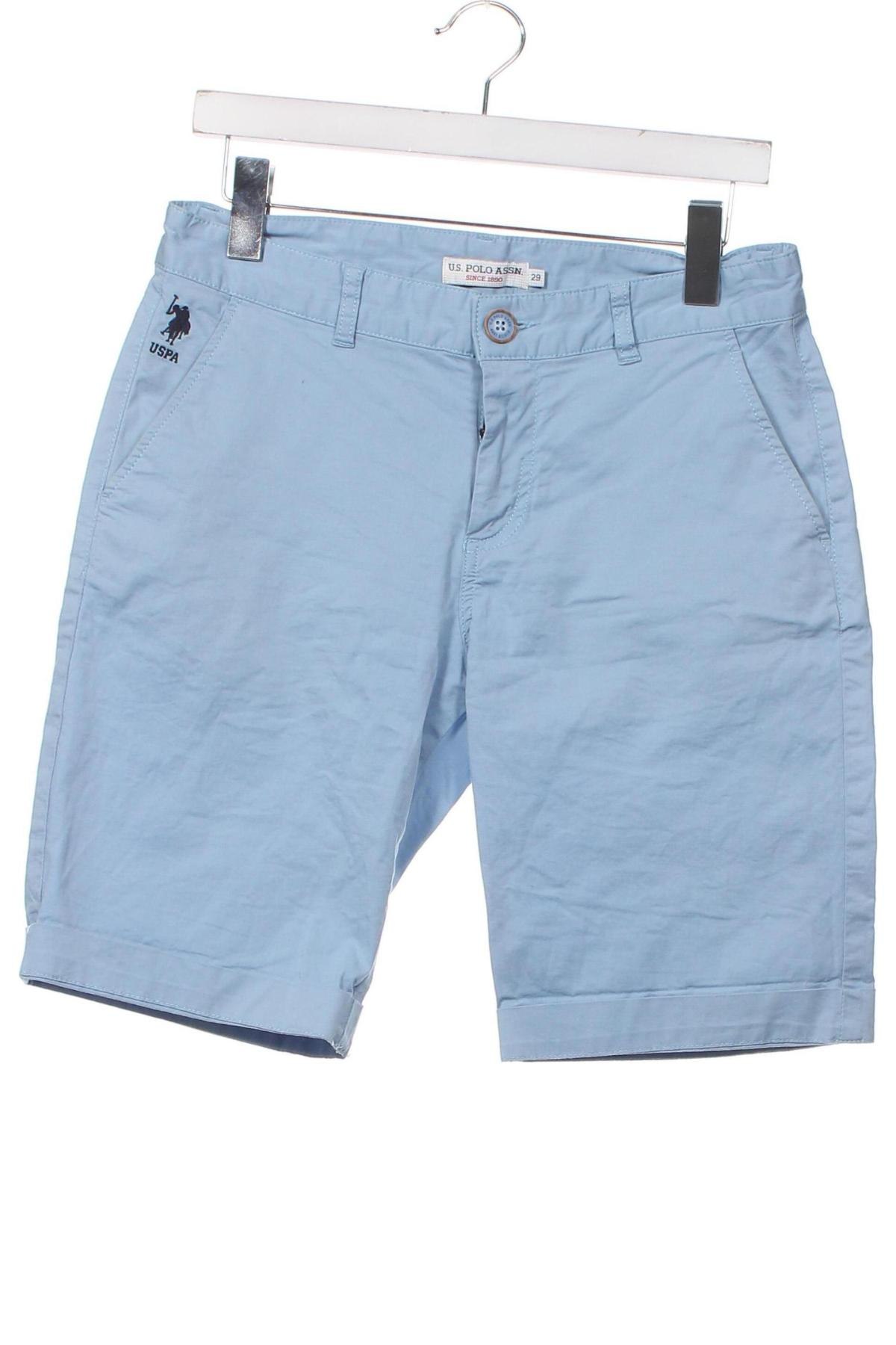 Ανδρικό κοντό παντελόνι U.S. Polo Assn., Μέγεθος S, Χρώμα Μπλέ, Τιμή 19,42 €