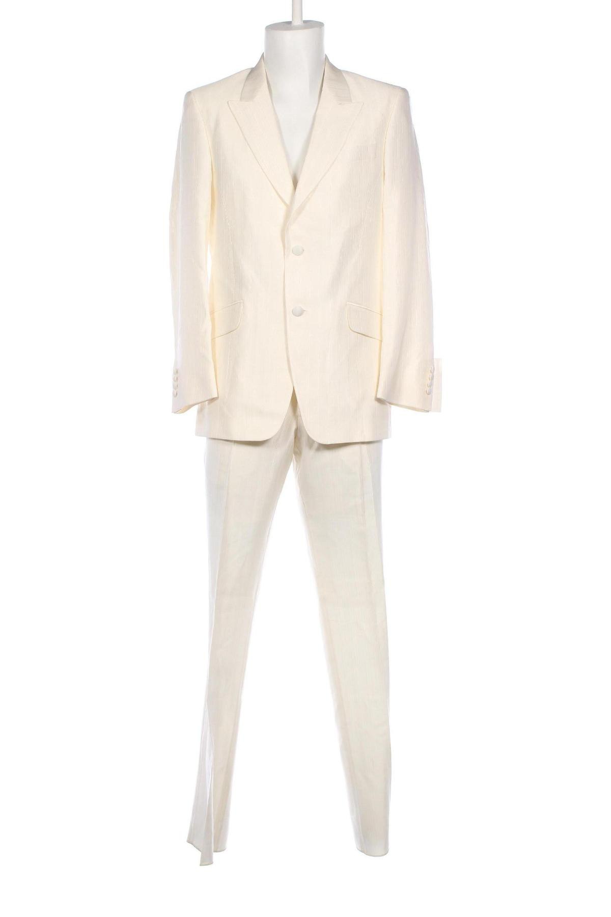 Pánský oblek  Barberini's, Velikost M, Barva Krémová, Cena  3 588,00 Kč