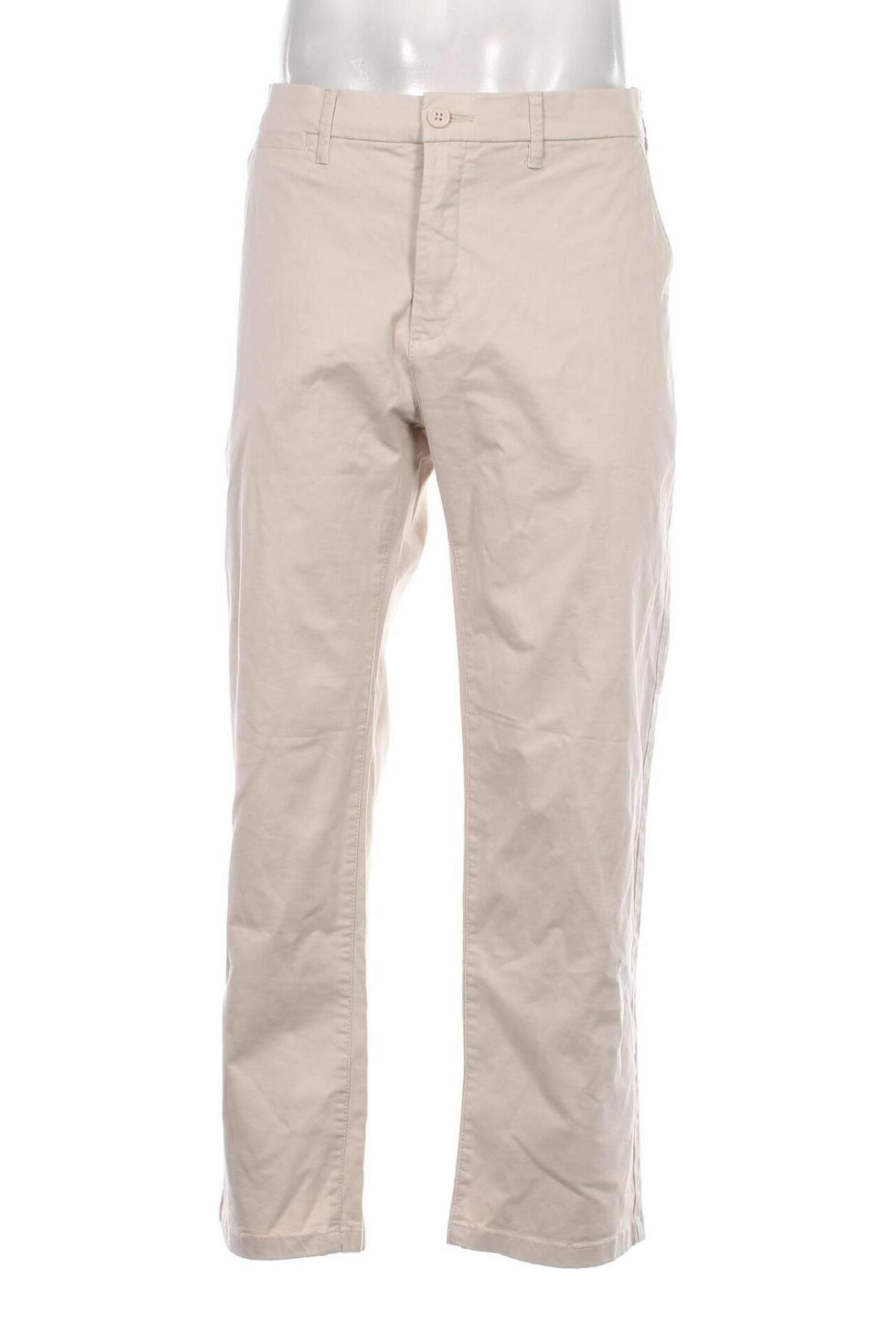 Pantaloni de bărbați Dressmann, Mărime XL, Culoare Ecru, Preț 95,39 Lei