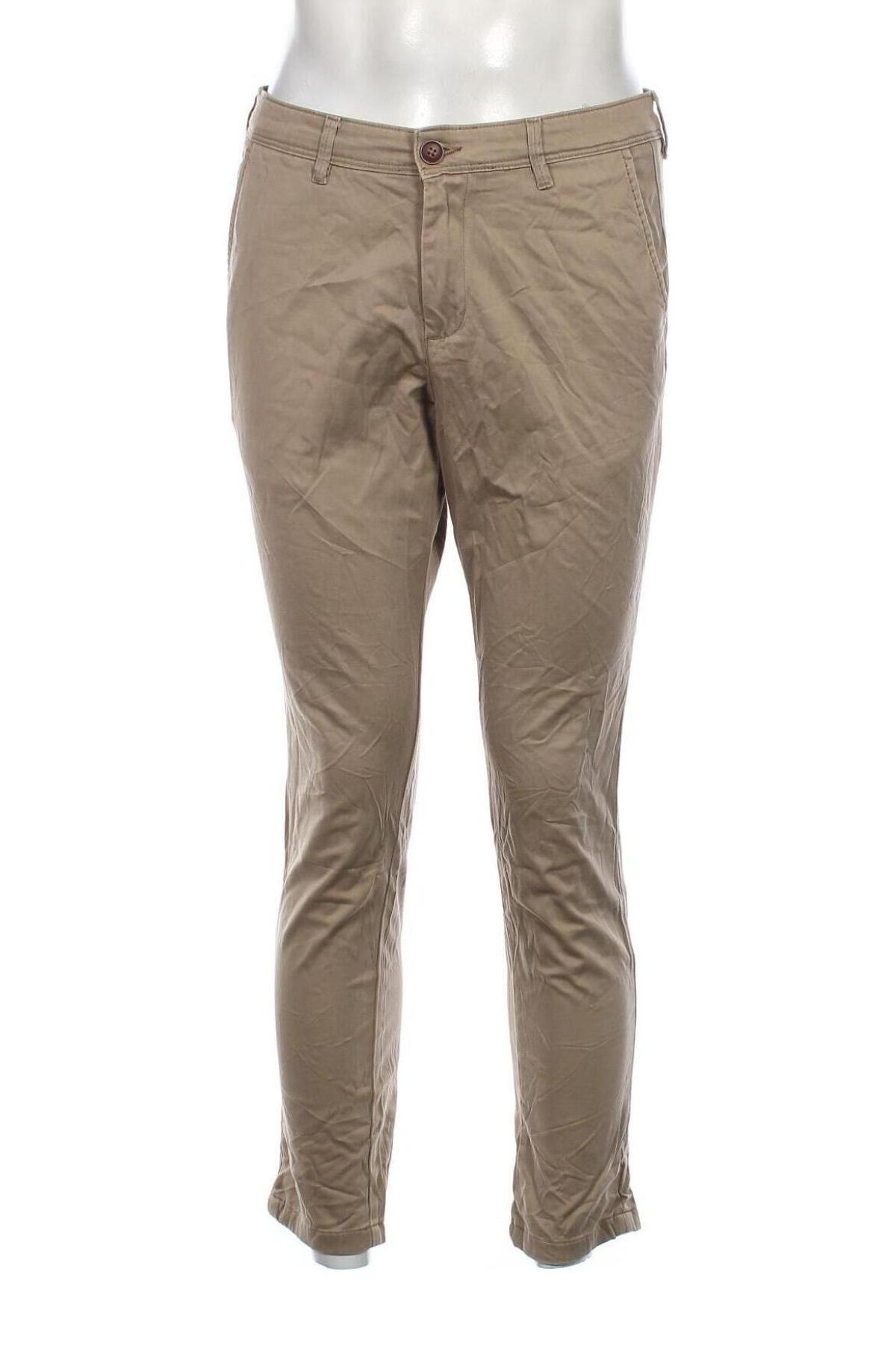 Ανδρικό παντελόνι Jack & Jones, Μέγεθος M, Χρώμα  Μπέζ, Τιμή 4,49 €
