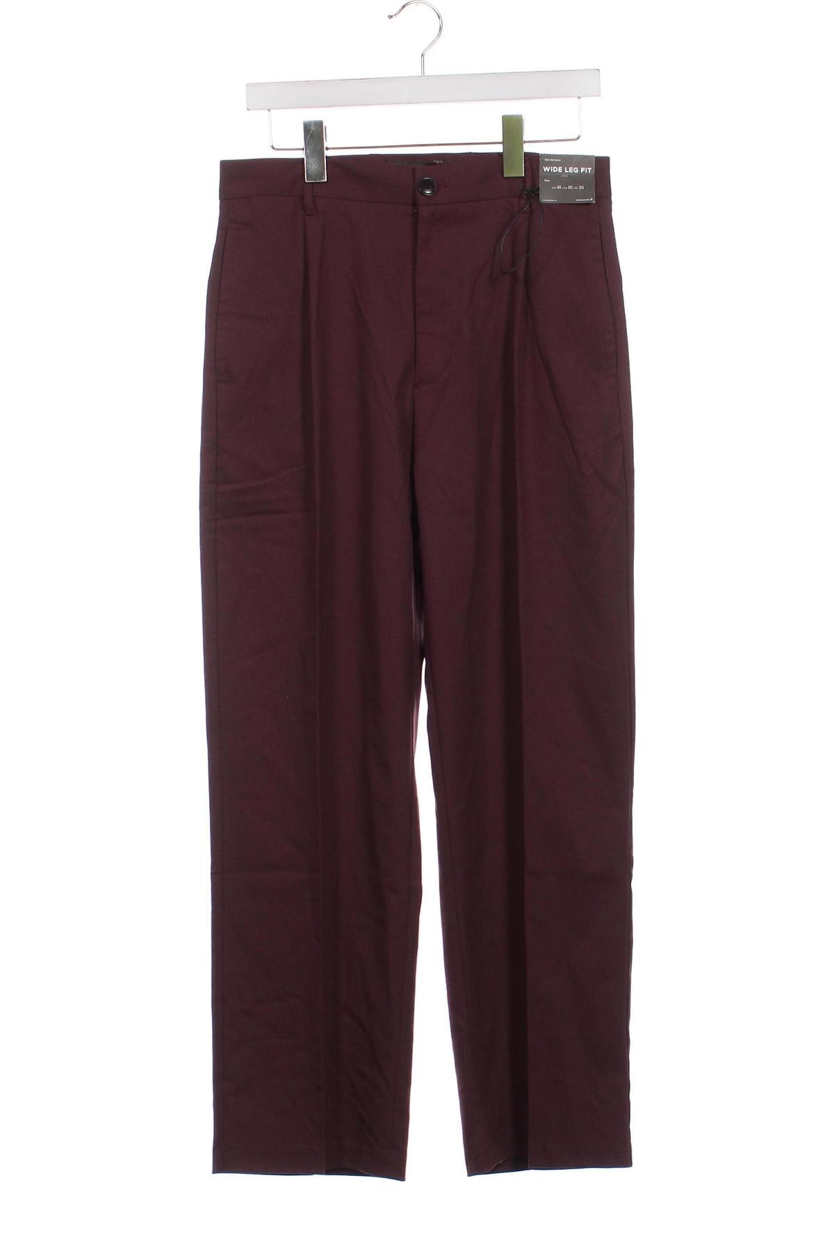 Pantaloni de bărbați Pull&Bear, Mărime S, Culoare Roșu, Preț 54,48 Lei