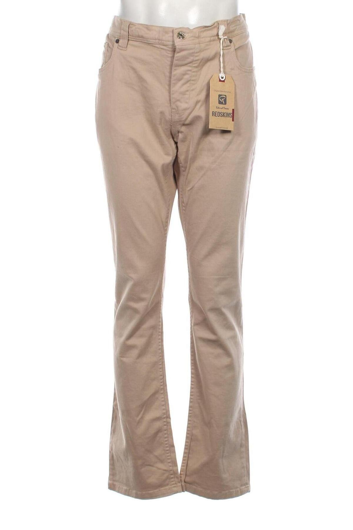 Pantaloni de bărbați Redskins, Mărime XL, Culoare Bej, Preț 219,76 Lei
