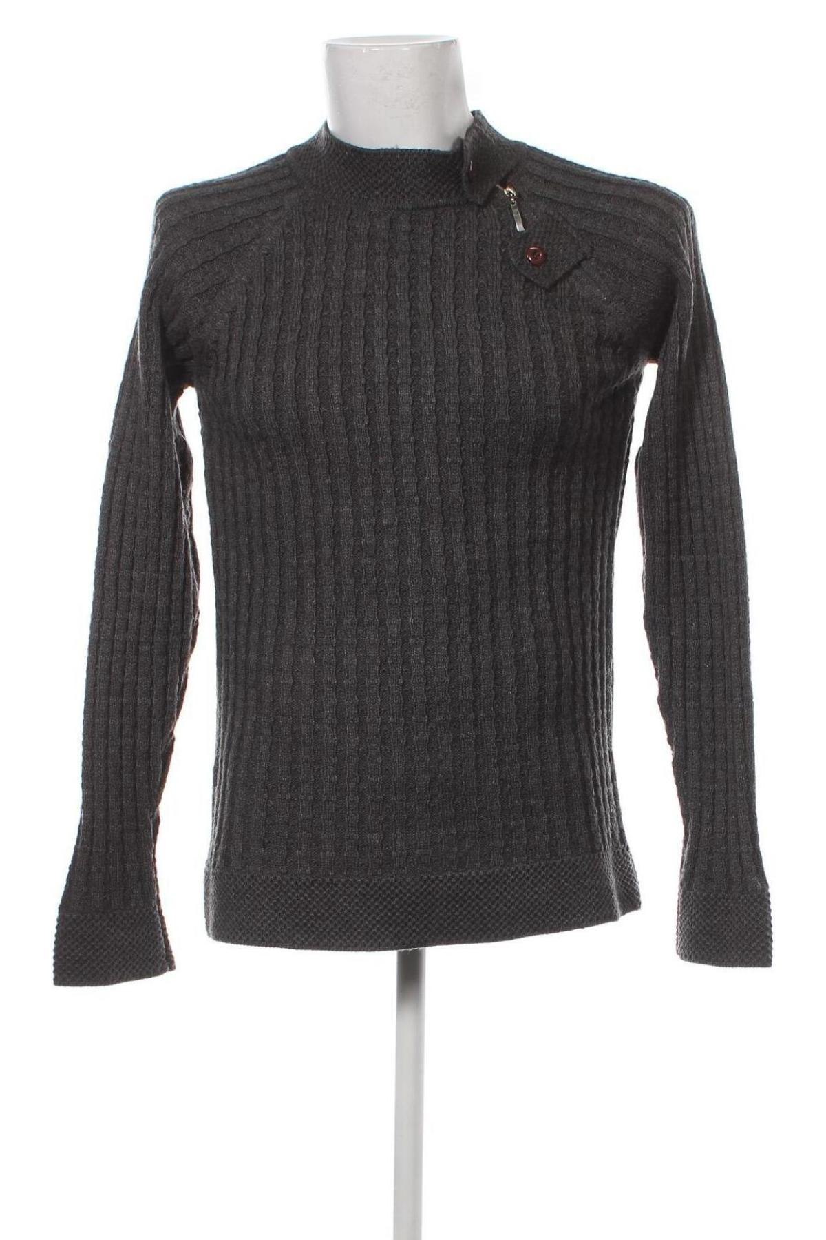Ανδρικό πουλόβερ, Μέγεθος S, Χρώμα Γκρί, Τιμή 2,67 €